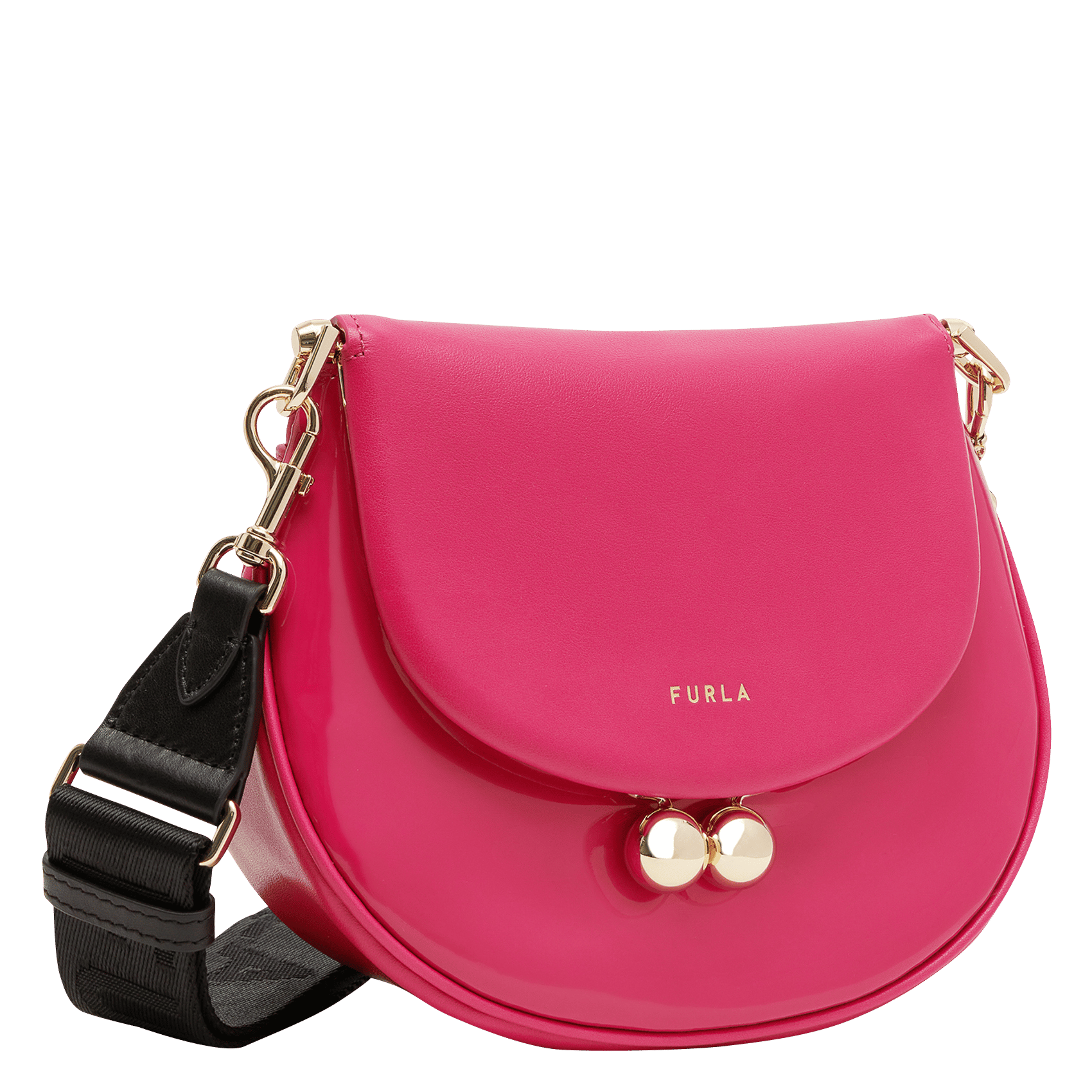 Borsetta A Tracolla In Pelle Peonia Fuxia+dark Peonia Fuxia Furla - Donna |  Place des Tendances