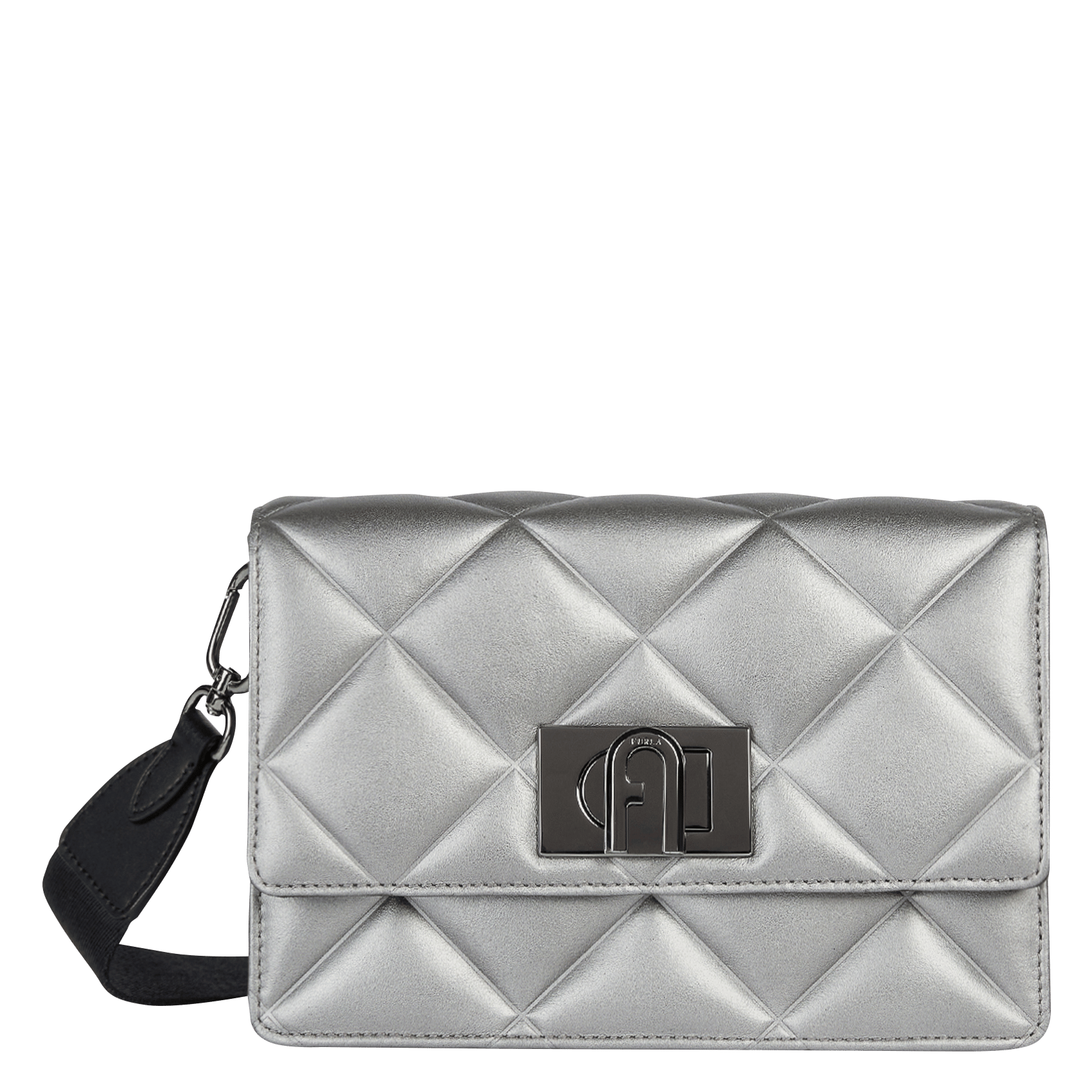 FURLA | 100790 | Borsa in pelle con nuovo logo Furla+tracolla in tessuto  logata Linea BRAVA