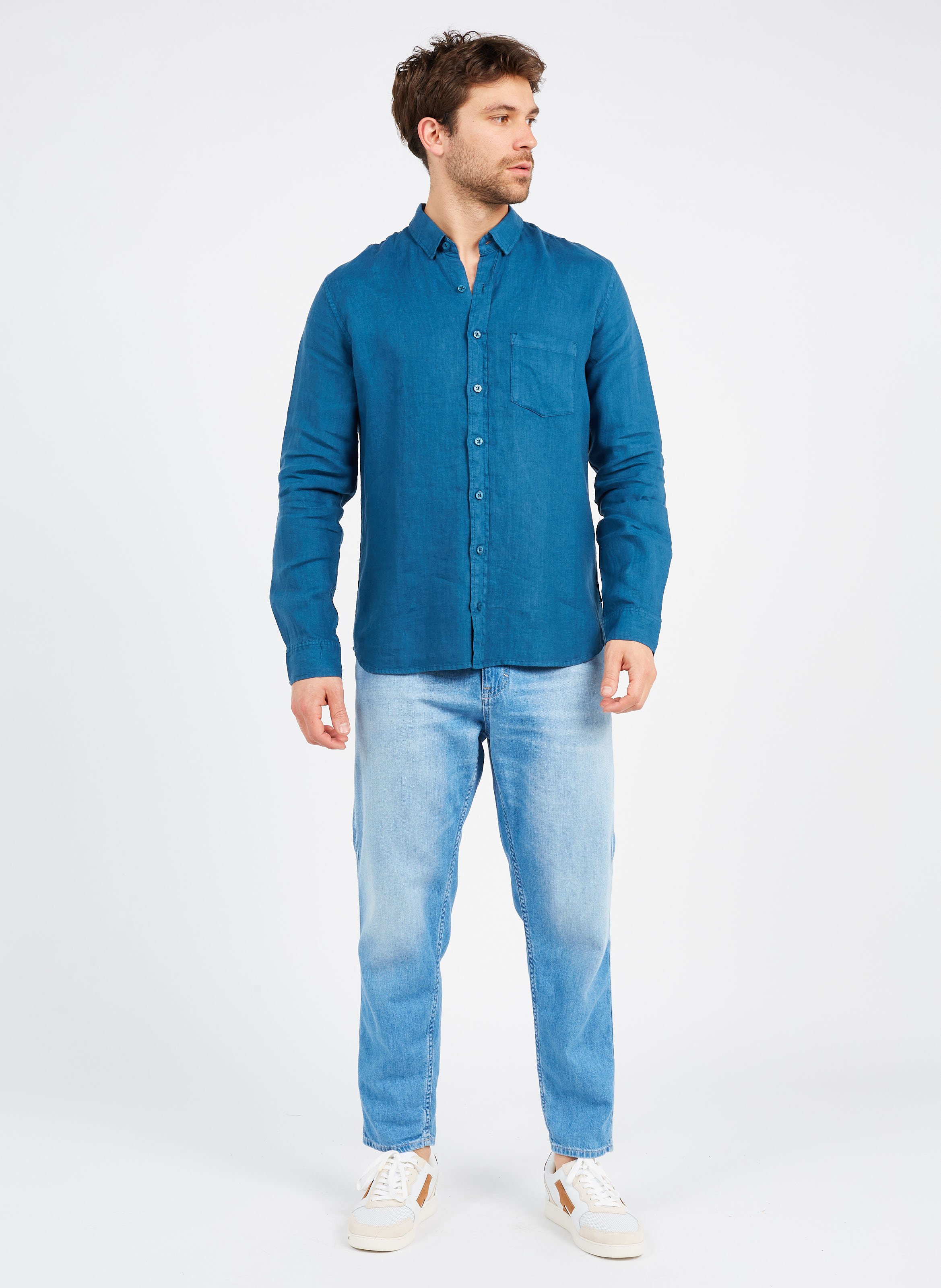 Jeans Fuseaux In Cotone Bio Mid Blue Closed - Uomo | Place des Tendances