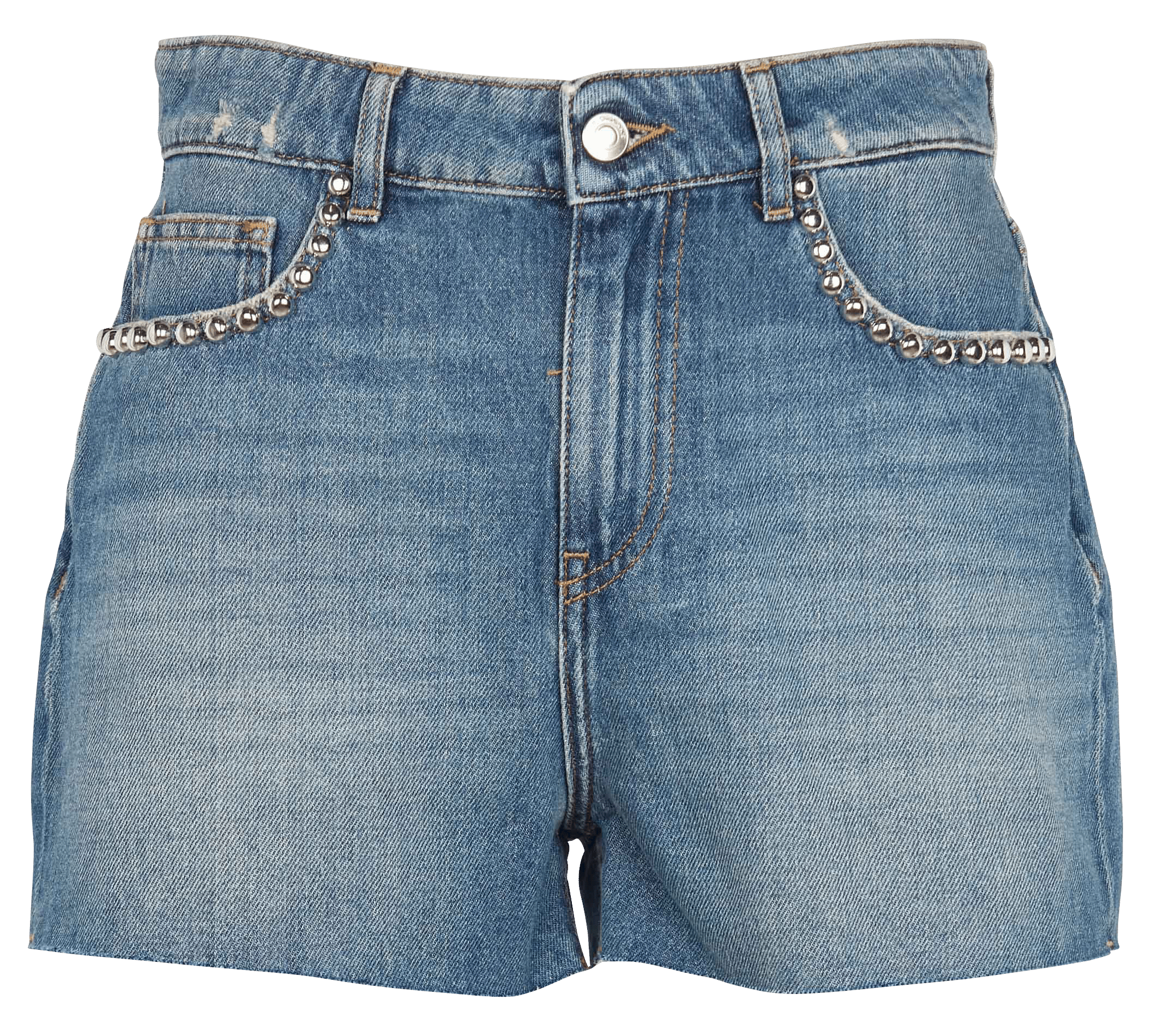 Shorts In Jeans Con Borchie Country Mid Blue Iro - Donna | Place des  Tendances