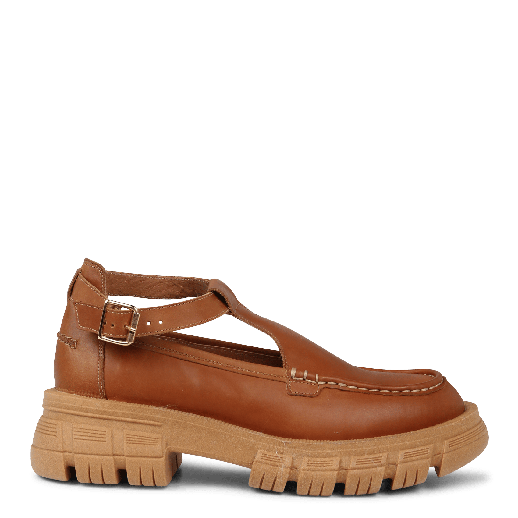 Mocassini In Pelle Con Suola Alta Cognac Jonak - Donna | Place des Tendances
