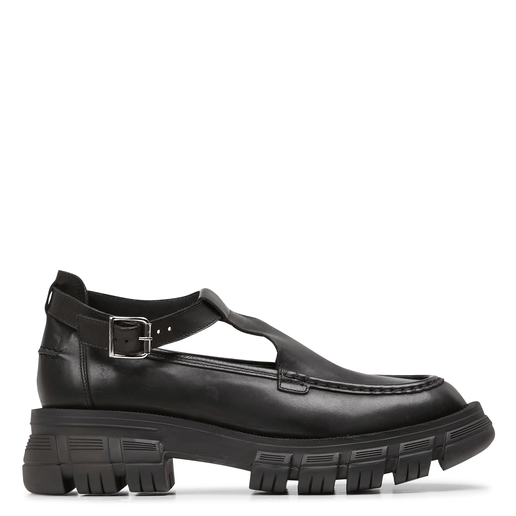 Mocassini In Pelle Con Suola Alta Noir Jonak - Donna | Place des Tendances