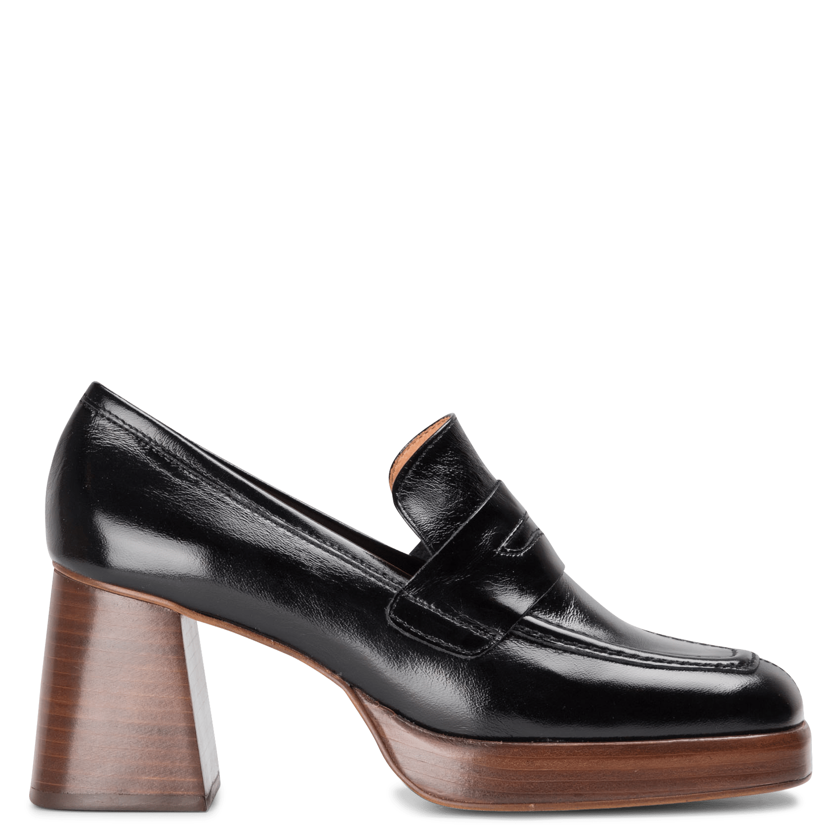 Mocassini In Vernice Con Tacco Noir Jonak - Donna | Place des Tendances