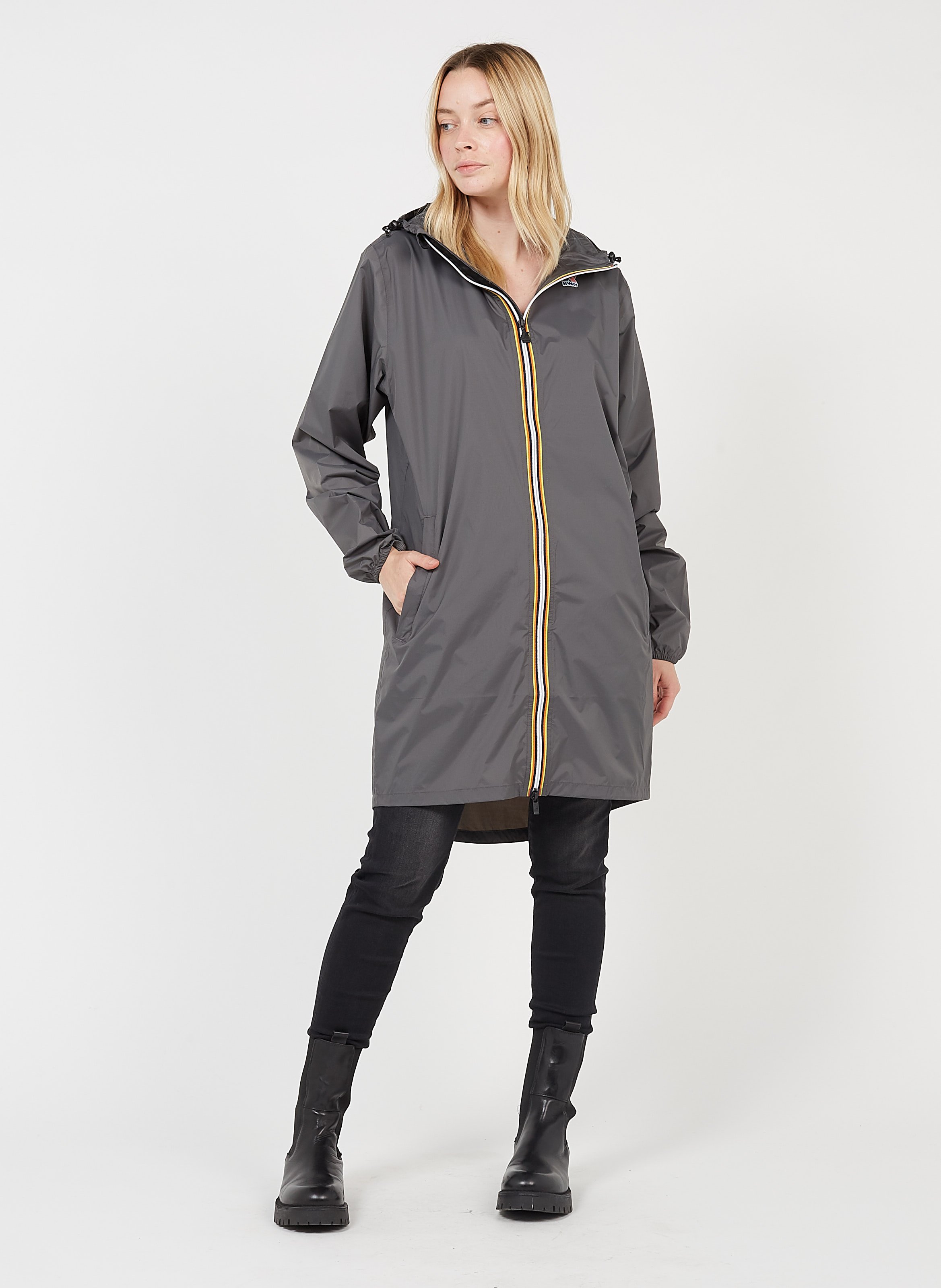 giacca a vento lunga donna