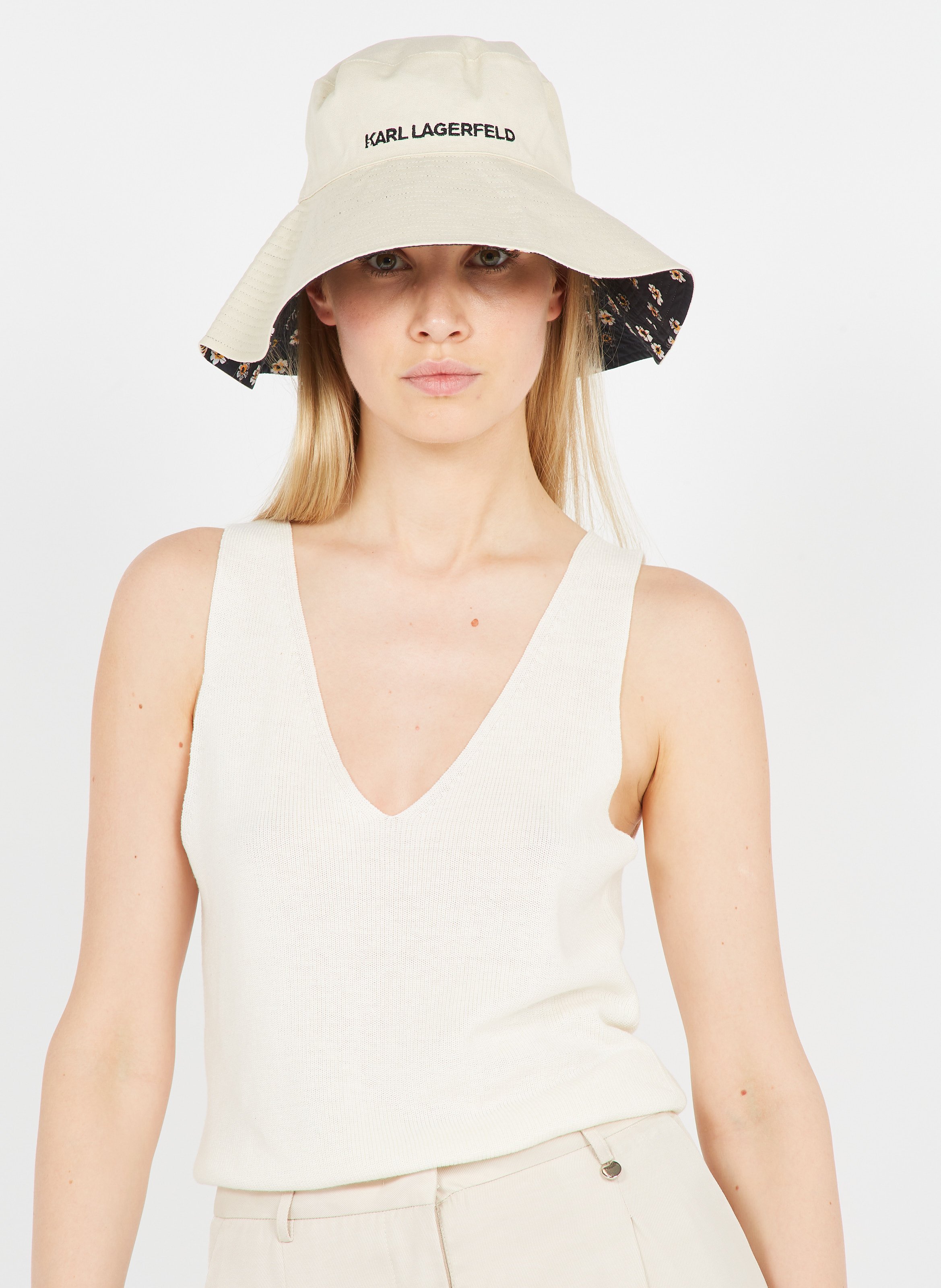 Cappello Floreale Double Face In Cotone Multi Karl Lagerfeld - Donna |  Place des Tendances