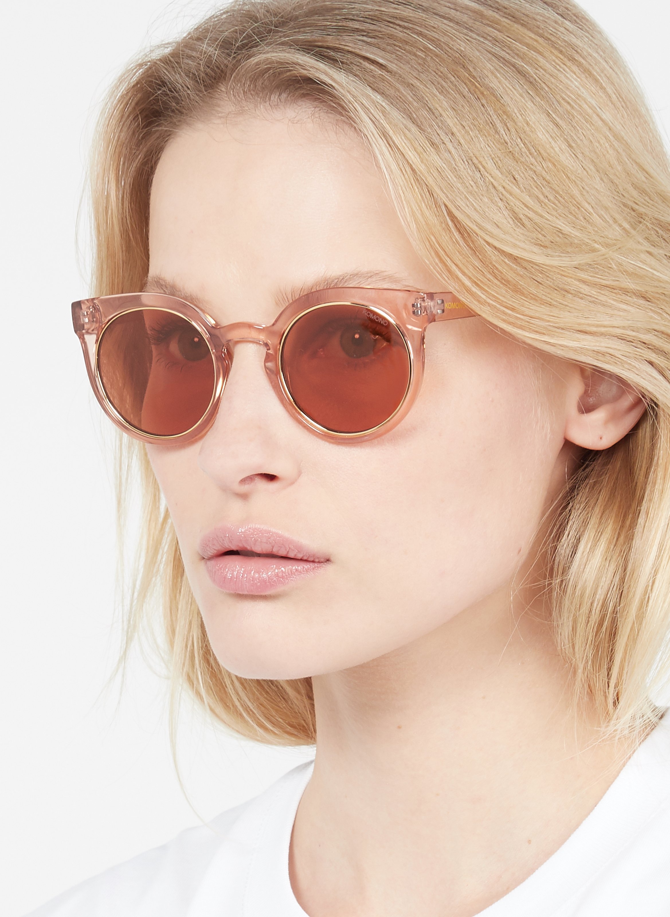 Occhiali Da Sole Dry Rose Gold Rim Komono - Donna | Place des Tendances
