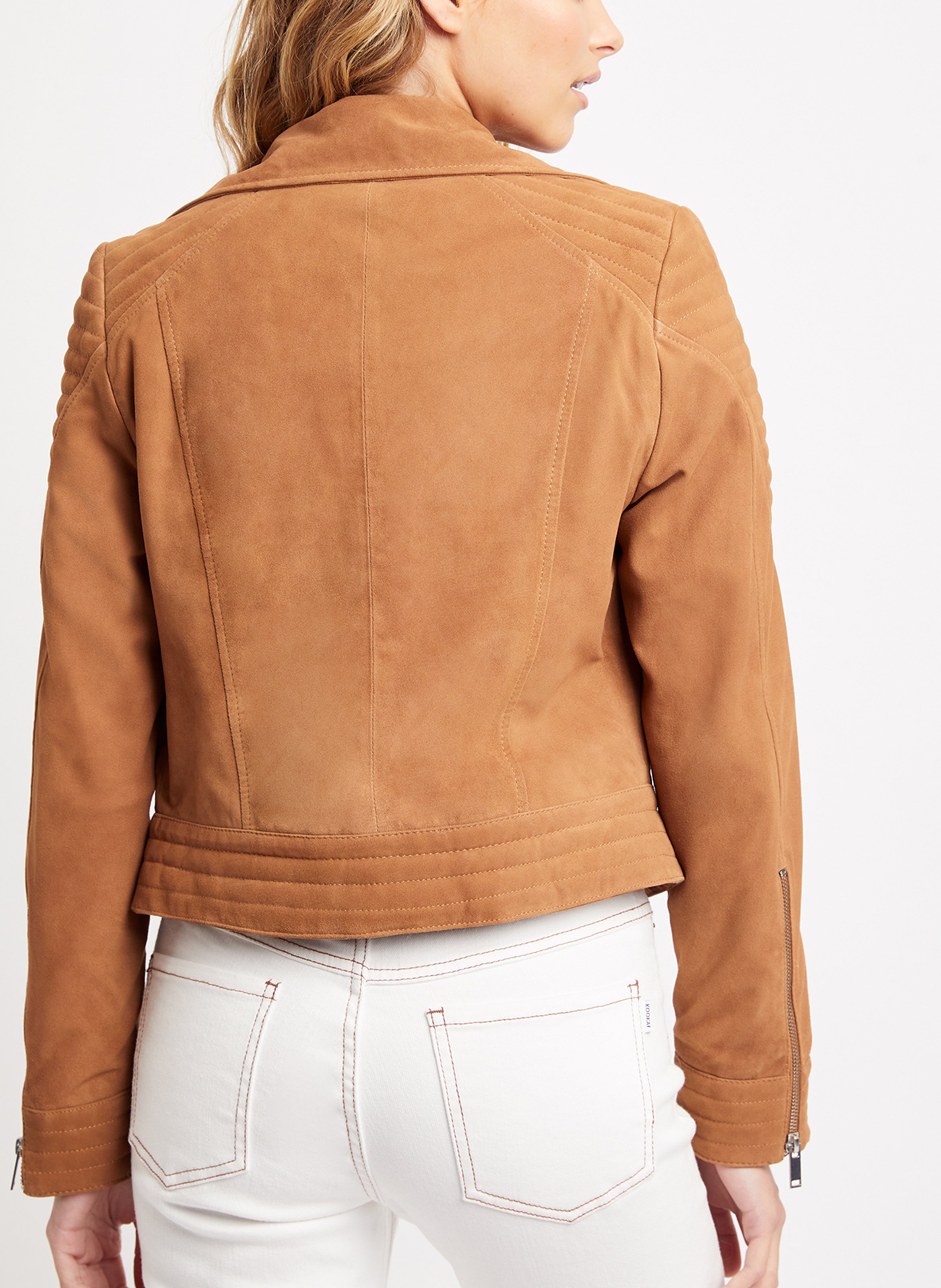 giubbotto pelle scamosciata