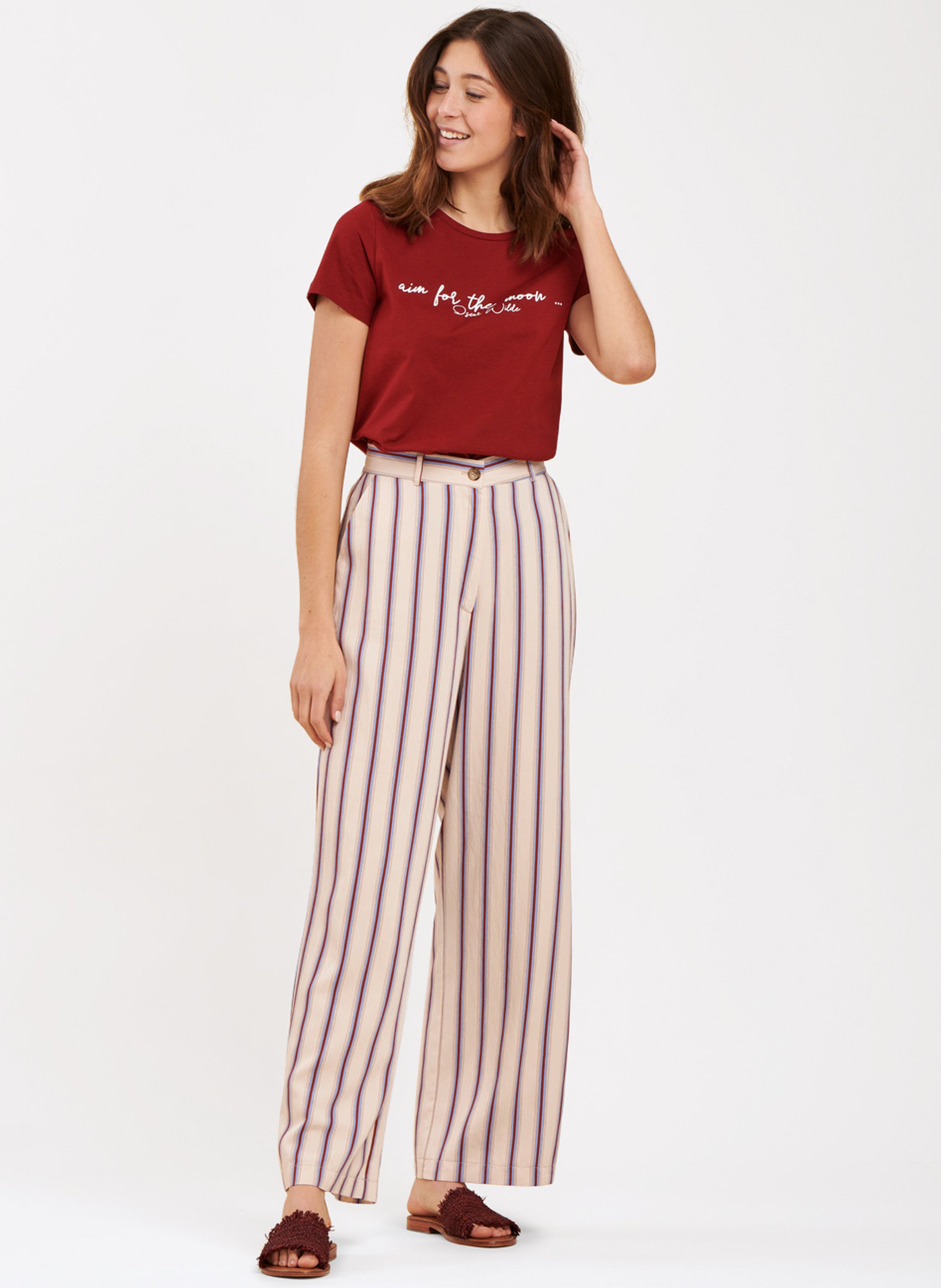 Pantaloni Larghi A Righe Sable La Fee Maraboutee - Donna | Place des  Tendances