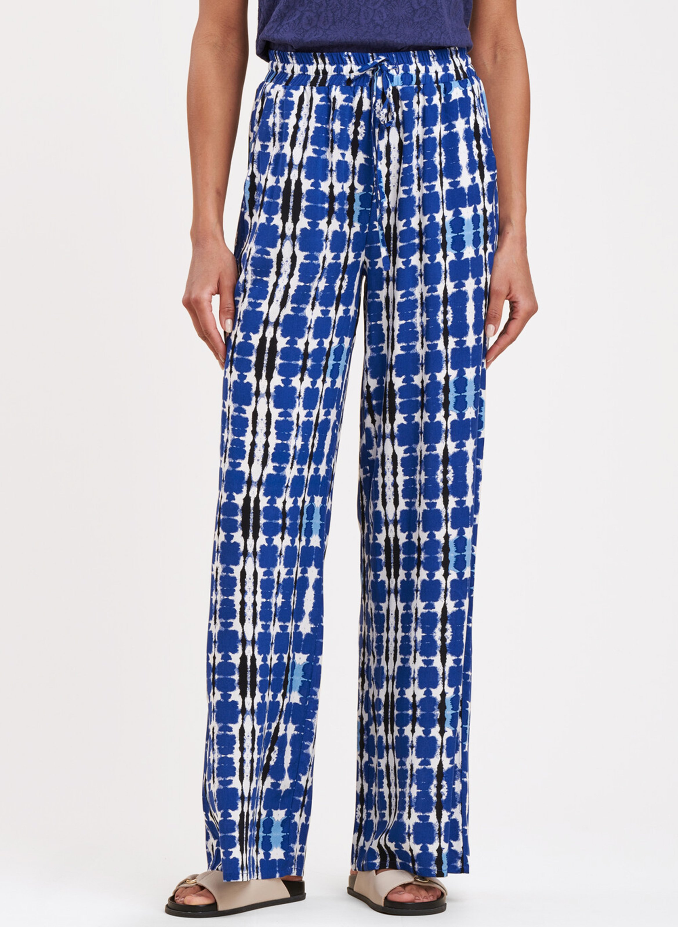 Pantaloni Morbidi Stampati In Viscosa Abysse La Fee Maraboutee - Donna |  Place des Tendances