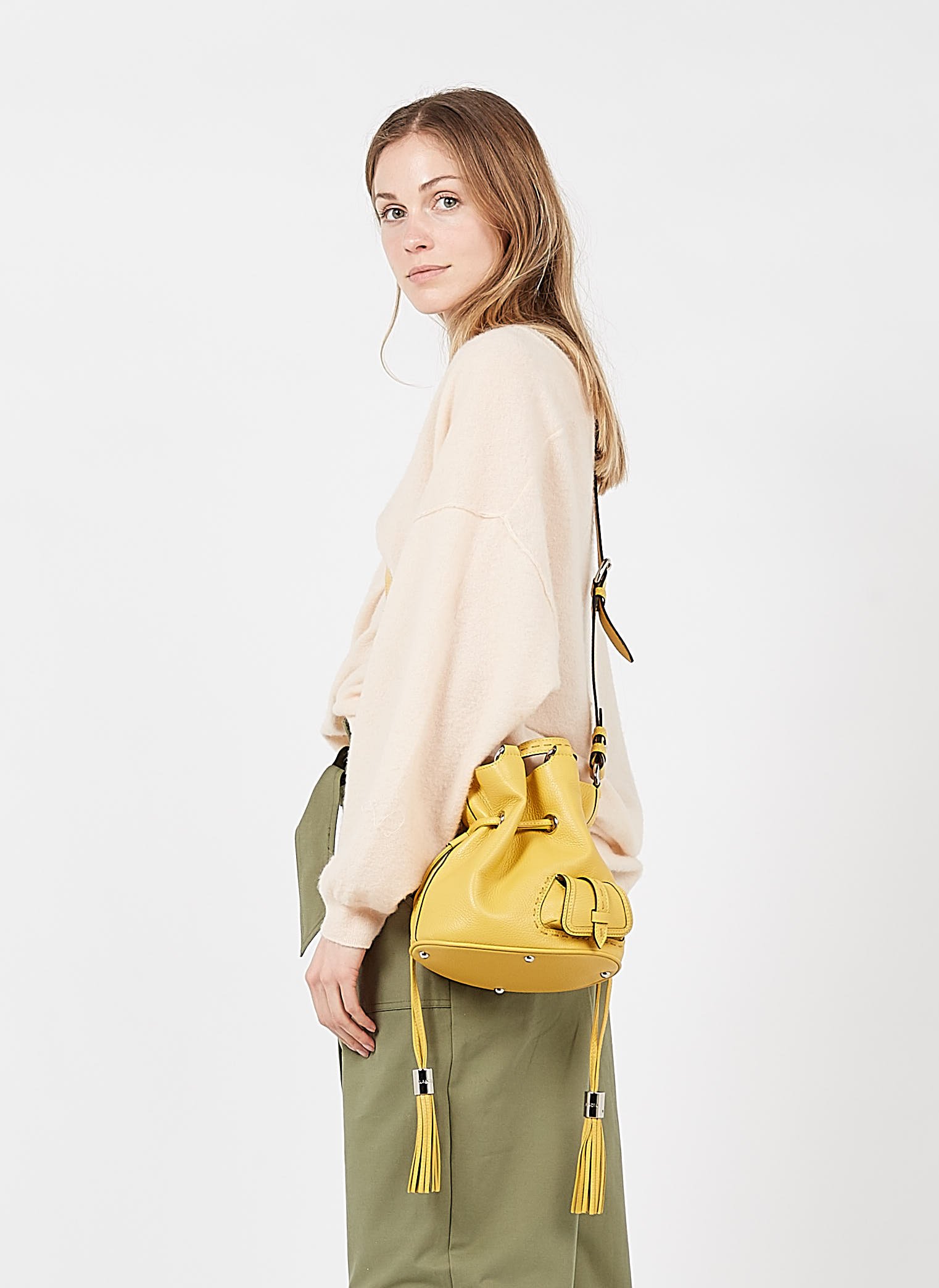 Borsa A Secchiello In Pelle Martellata Soleil Lancel - Donna | Place des  Tendances