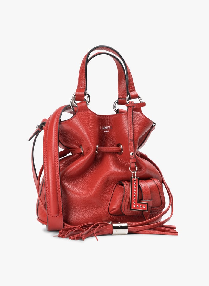Borsa A Secchiello In Pelle Martellata Rouge Lancel Lancel Donna