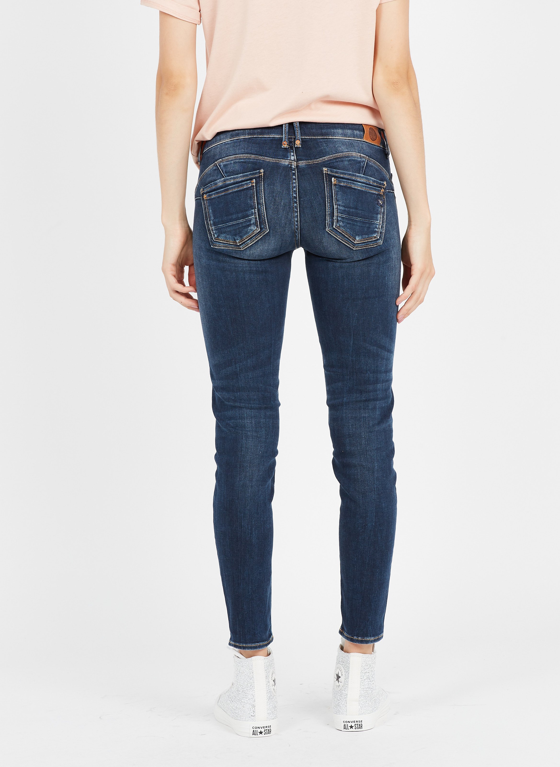 Jeans Slim Push-up 7/8 Destroy Blue Le Temps Des Cerises - Donna | Place  des Tendances