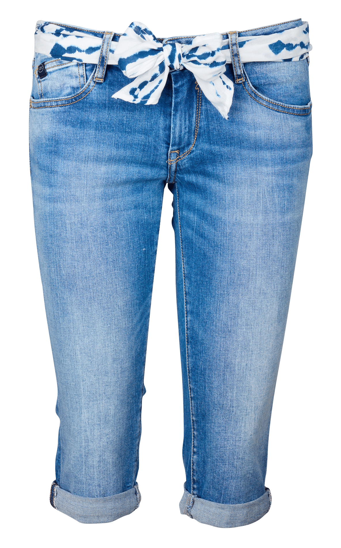 Pantaloni A Pinocchietto In Jeans Blue Le Temps Des Cerises - Donna | Place  des Tendances