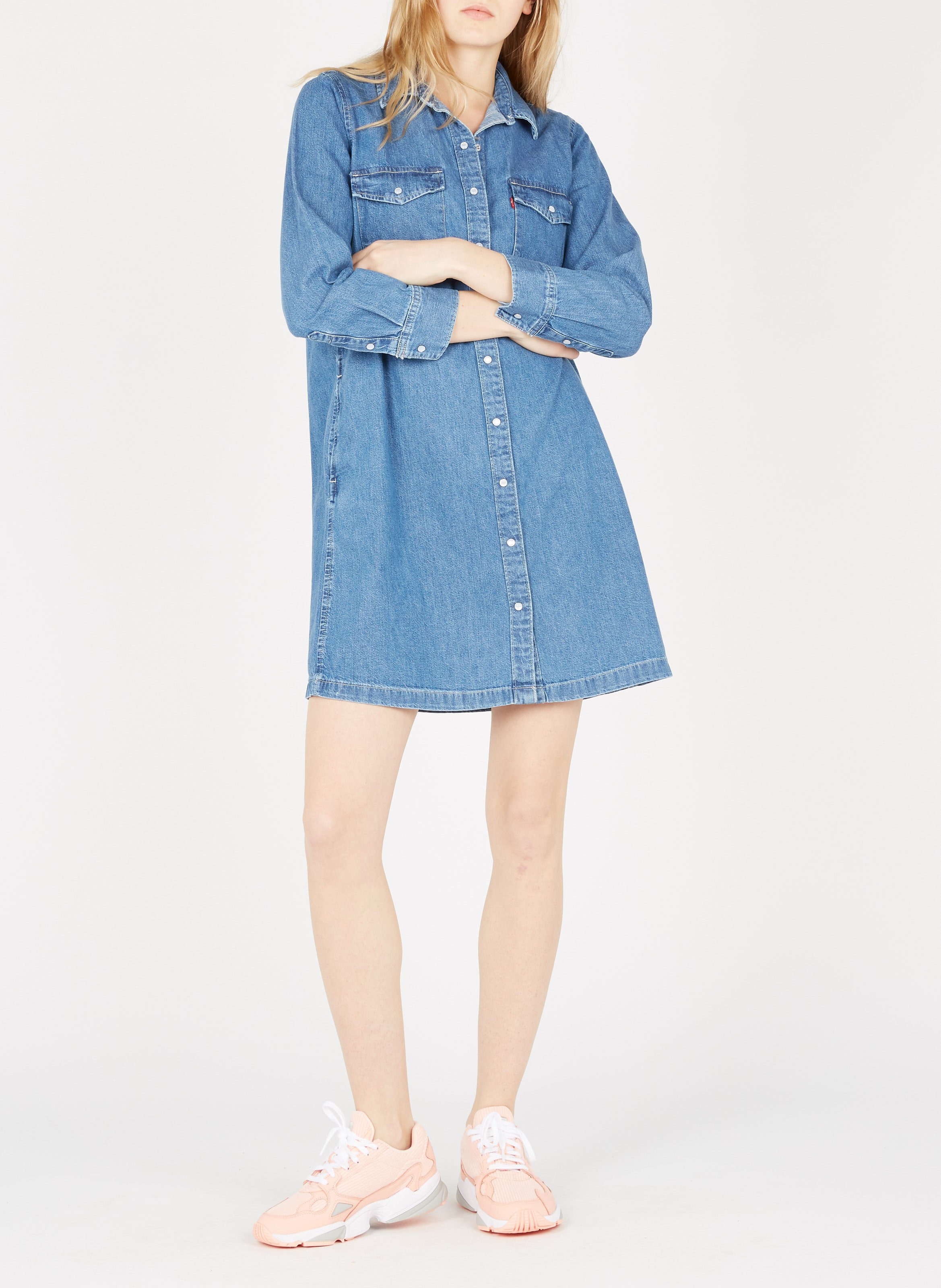 Abito Chemisier Corto In Denim Going Steady (2) Levi's - Donna | Place des  Tendances