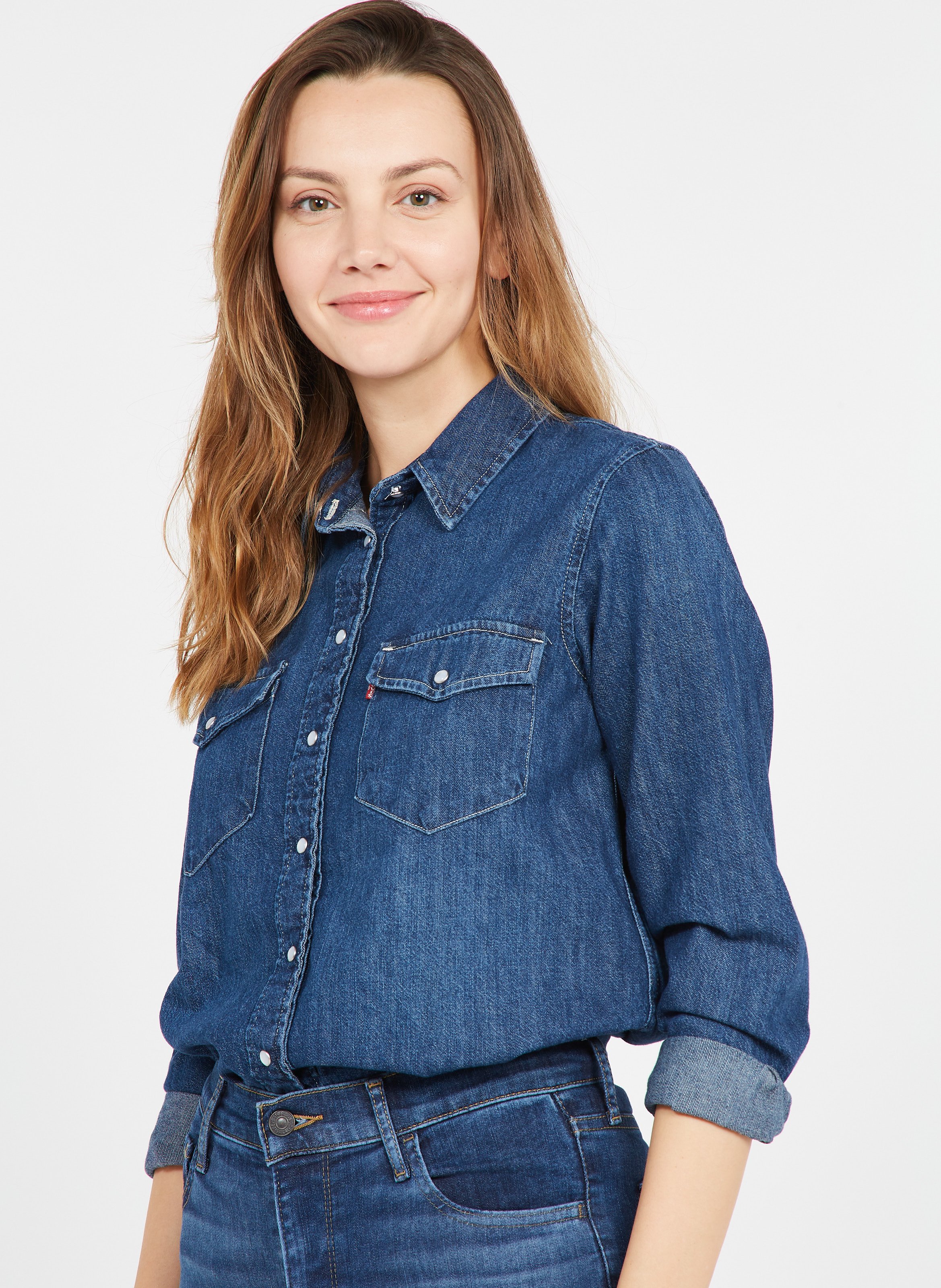 Camicia Collo Classico In Jeans Air Space 2 Levi's - Donna | Place des  Tendances