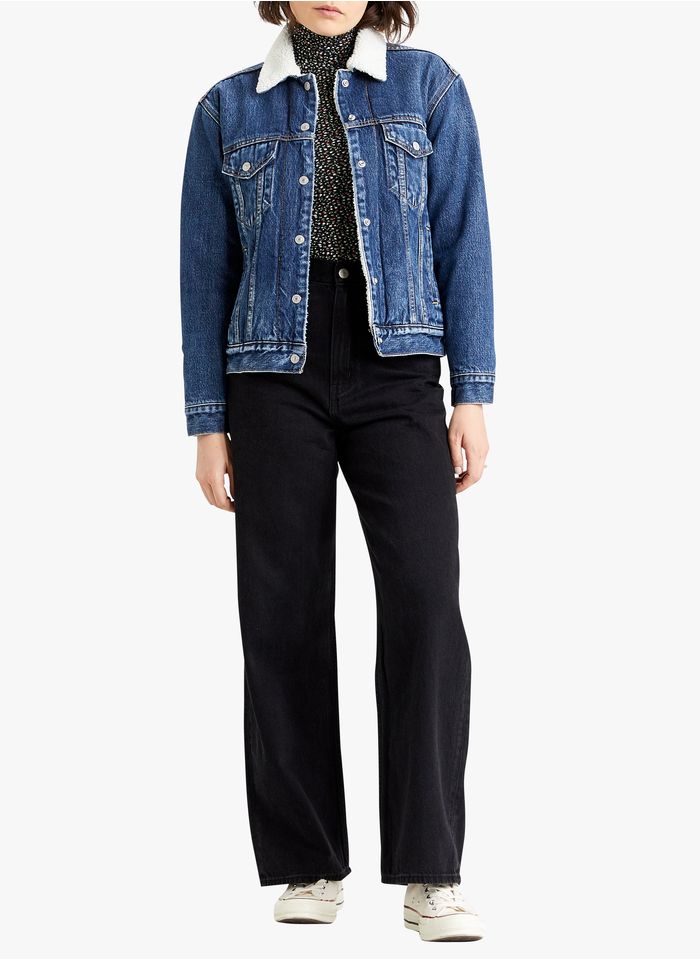 LEVI'S Giacca in jeans con collo effetto shearling Jeans denim brut