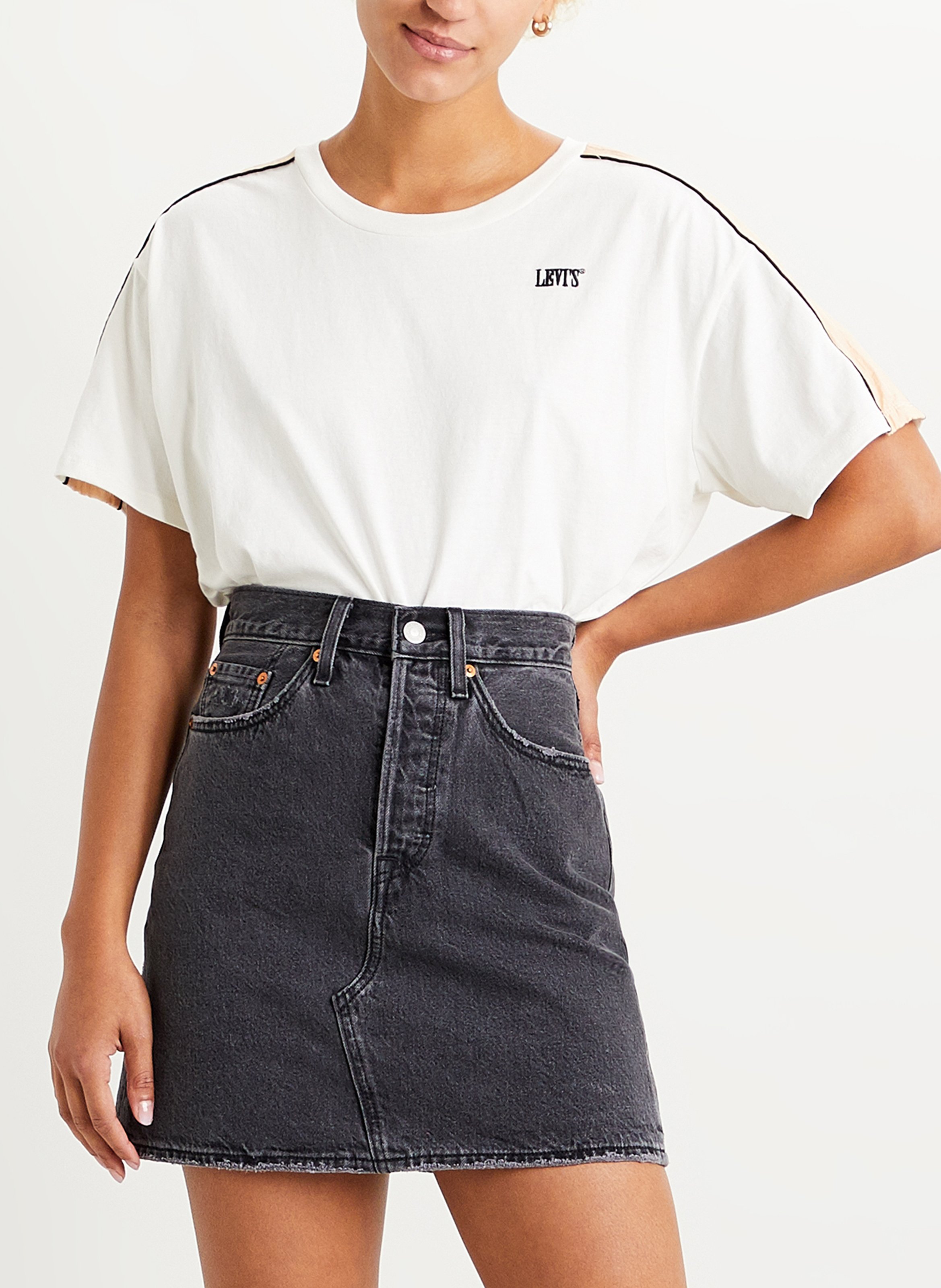 Gonna Corta A Vita Alta In Jeans Regular Programming Levi's - Donna | Place  des Tendances