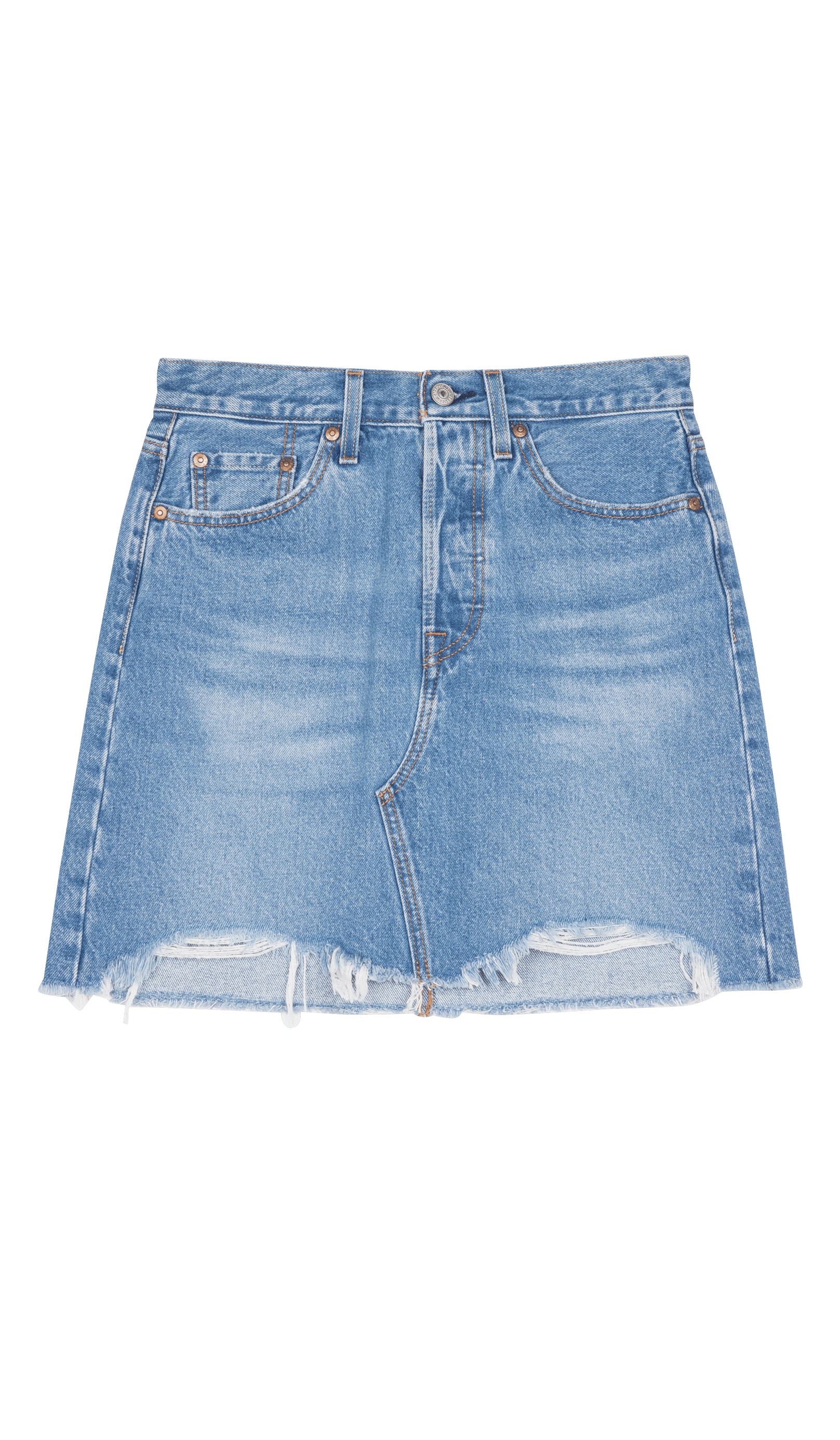 Gonna Corta In Jeans Bleu Levi's - Donna | Place des Tendances
