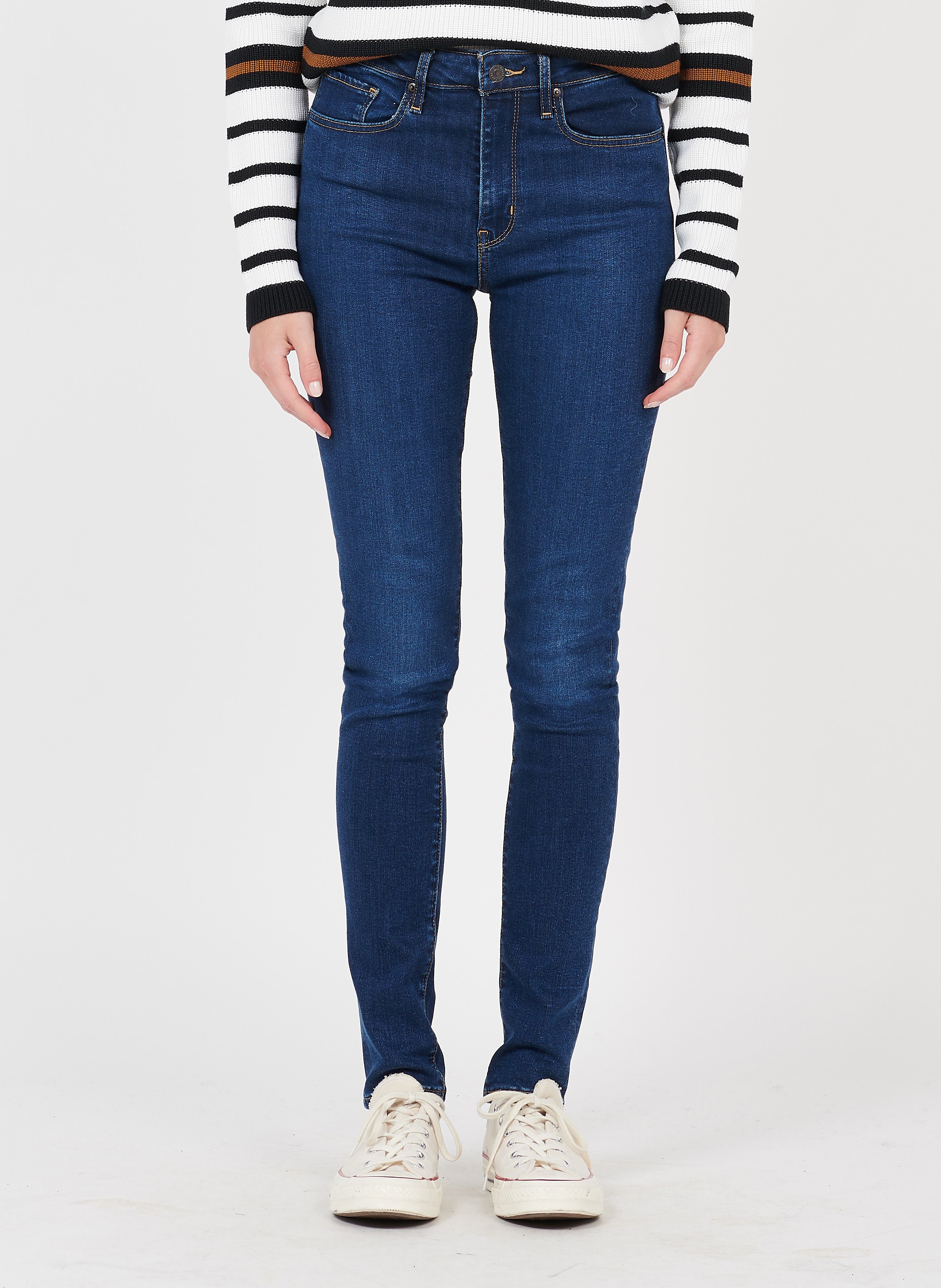 Jeans 721 Skinny A Vita Alta Indigo Fonce Levi's - Donna | Place des  Tendances