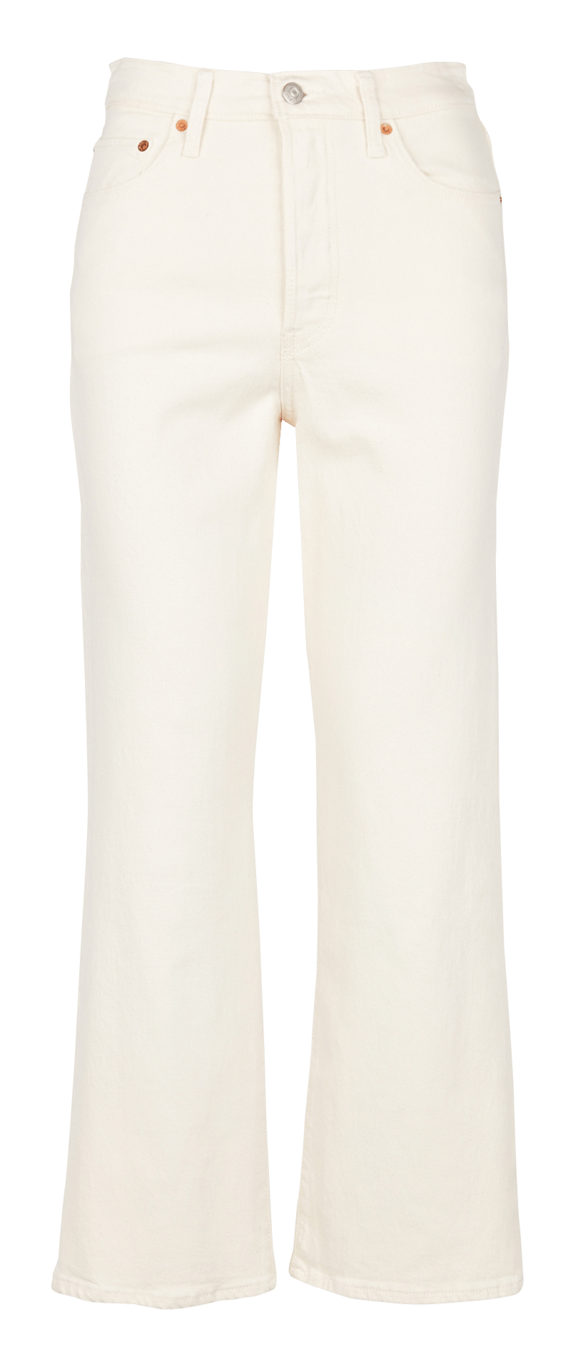 Jeans Bootcut Cropped In Misto Cotone Ecru Levi's - Donna | Place des  Tendances