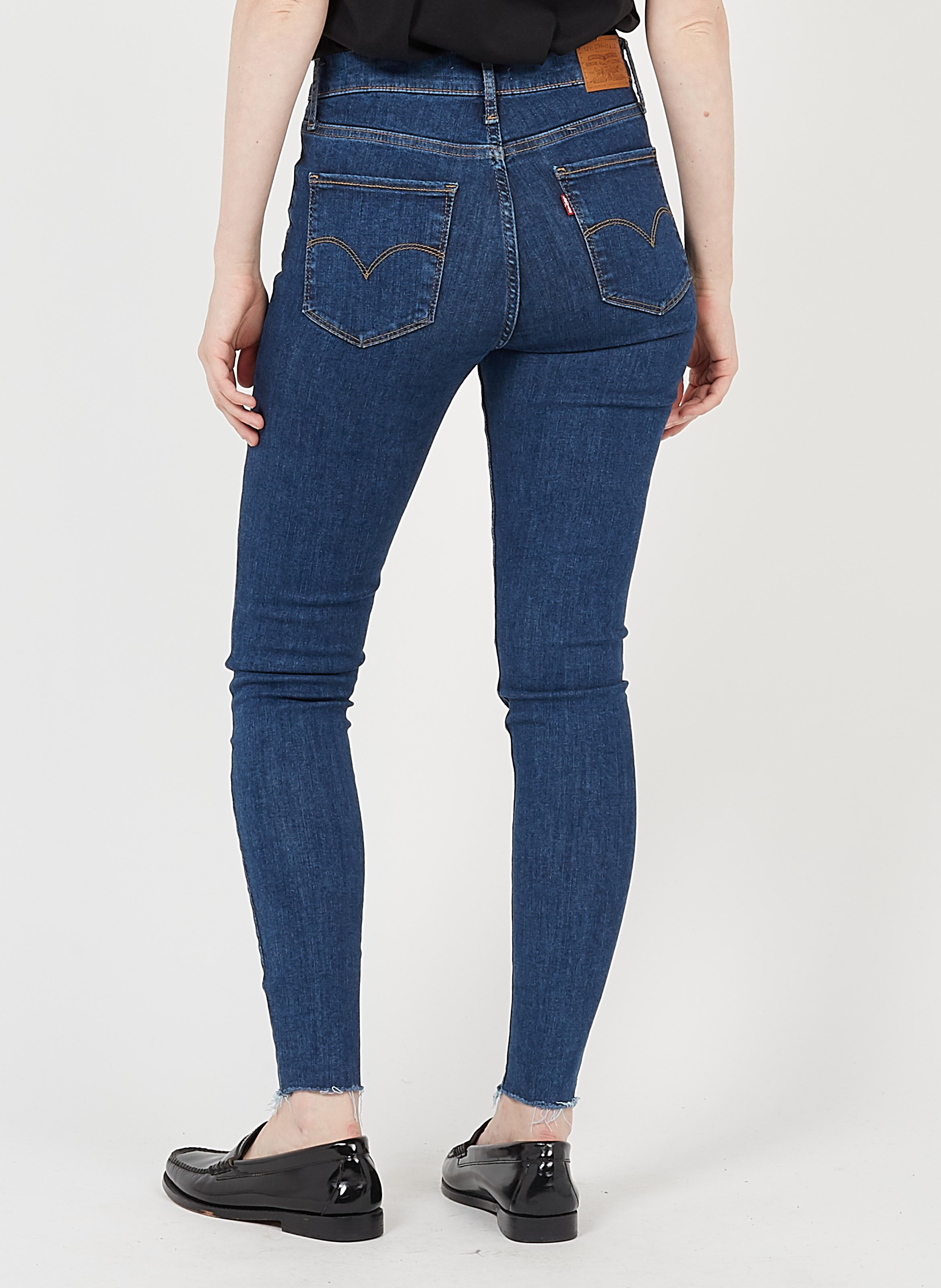 Jeans Skinny A Vita Alta Indigo Fonce Levi's - Donna | Place des Tendances