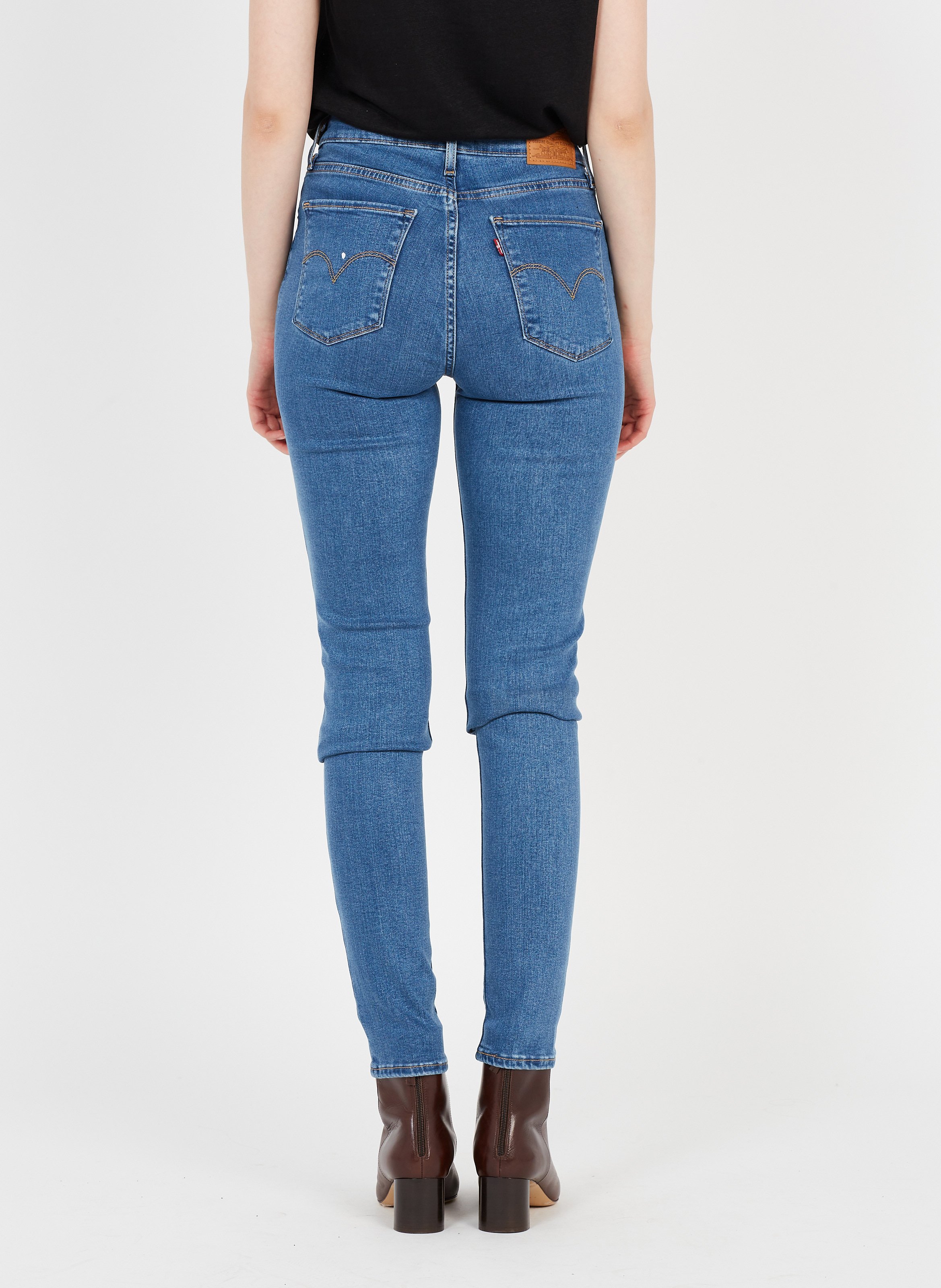Jeans Skinny A Vita Alta Indigo Fonce Levi's - Donna | Place des Tendances