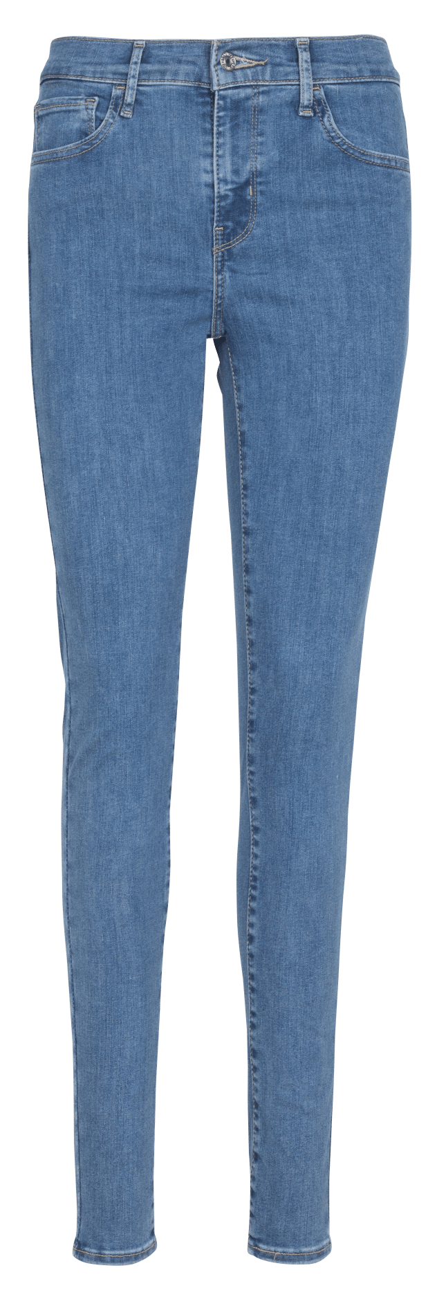 Jeans Slim A Vita Alta In Cotone Bleu Levi's - Donna | Place des Tendances