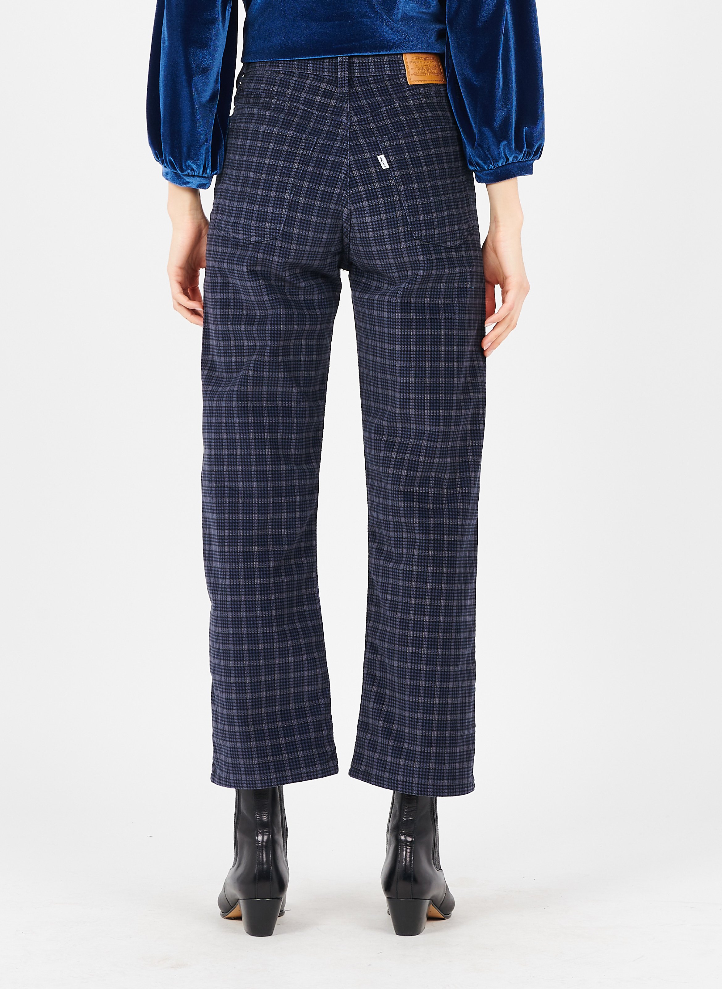 Pantaloni Dritti Ribcage In Velluto Noir Levi's - Donna | Place des  Tendances