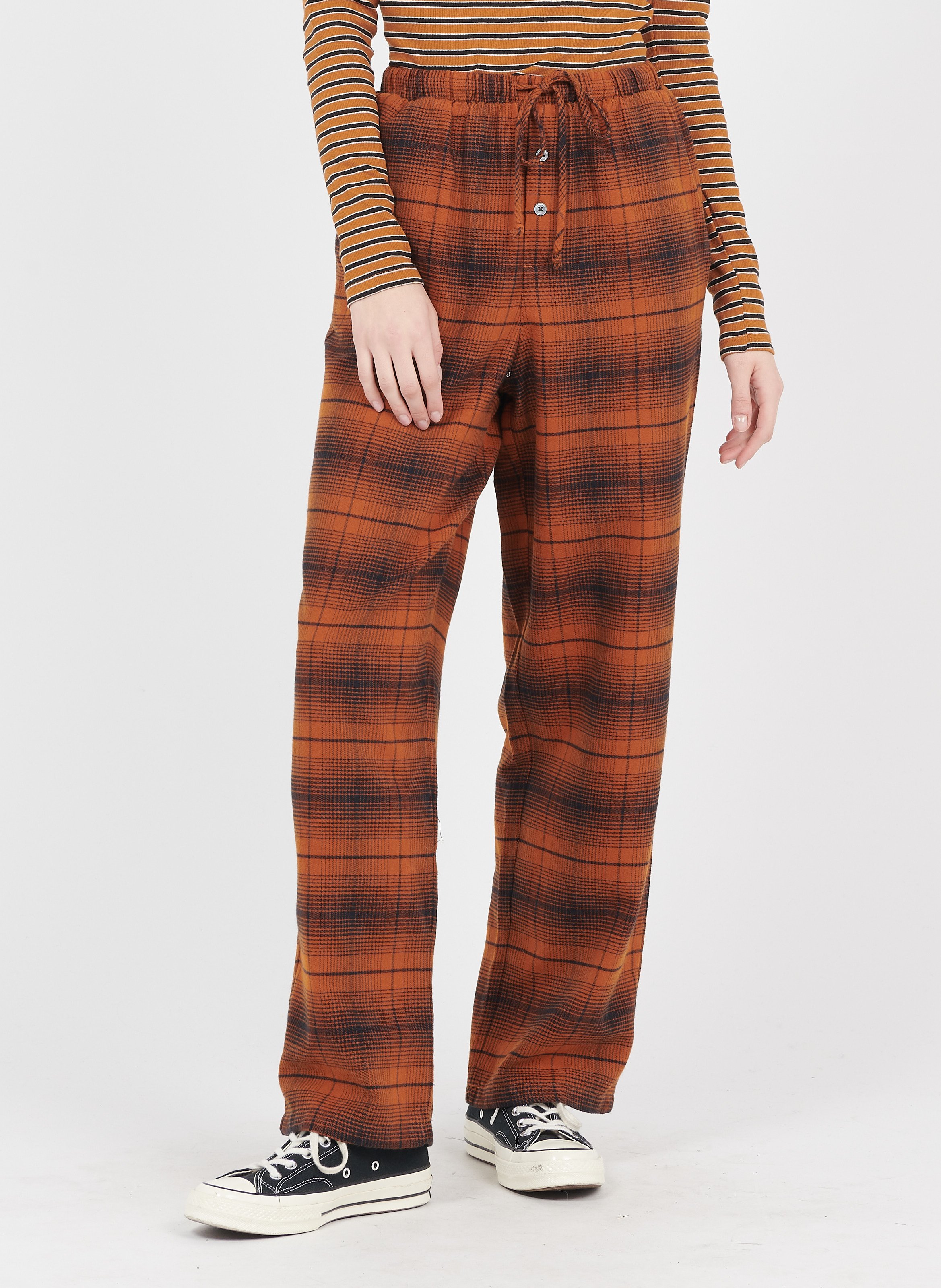 Pantaloni Larghi A Quadri In Misto Cotone Marron Levi's - Donna | Place des  Tendances