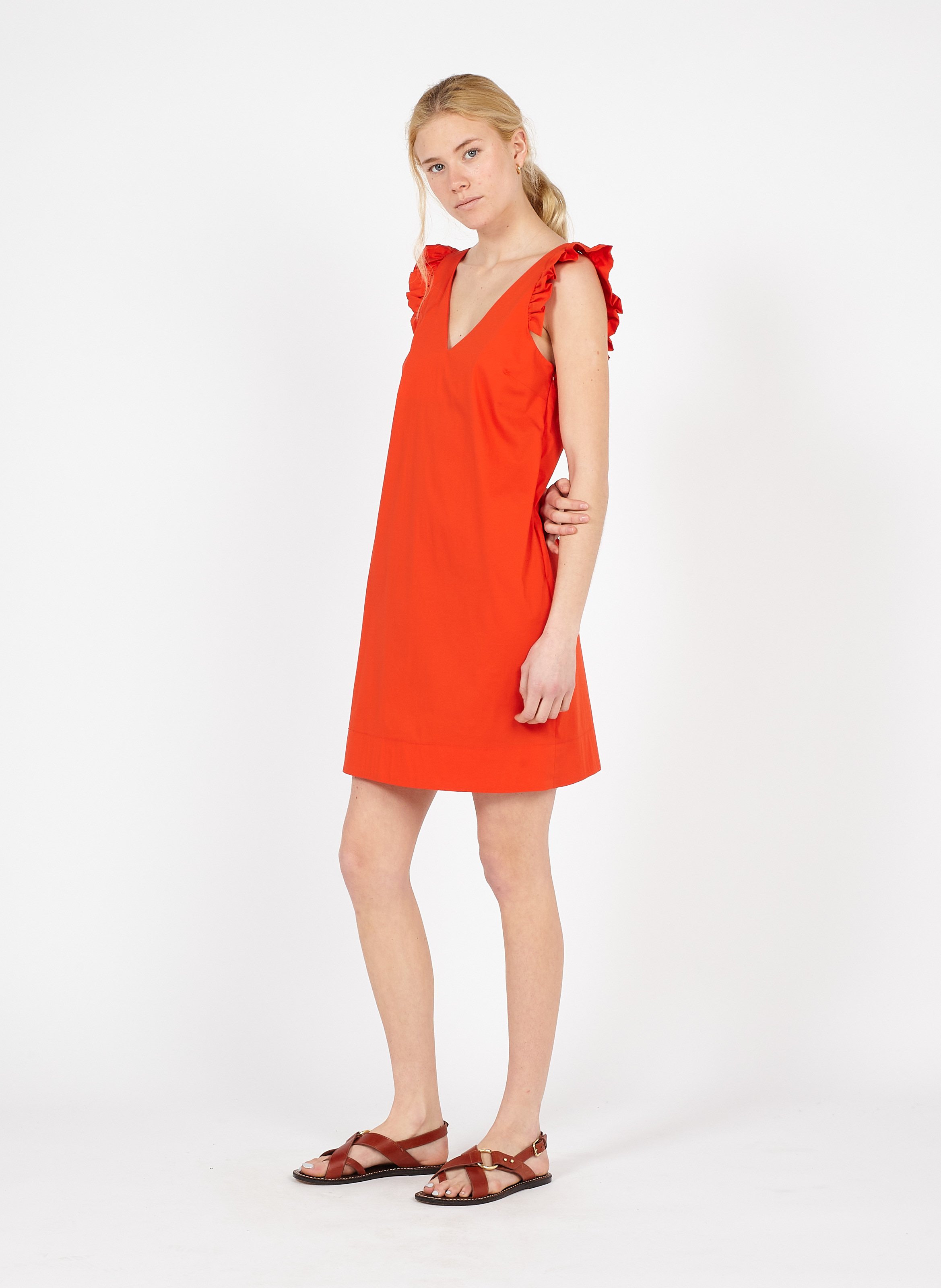 Abito Corto Con Volant E Scollo A V Glam Liu Jo - Donna | Place des  Tendances