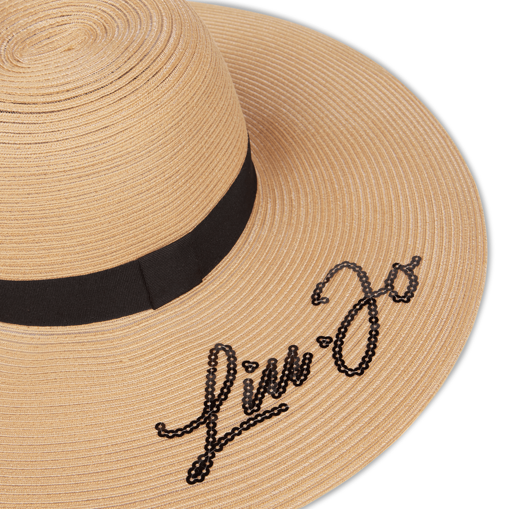 Cappello A Tesa Larga Ricamato Con Strass Naturale Liu Jo - Donna | Place  des Tendances