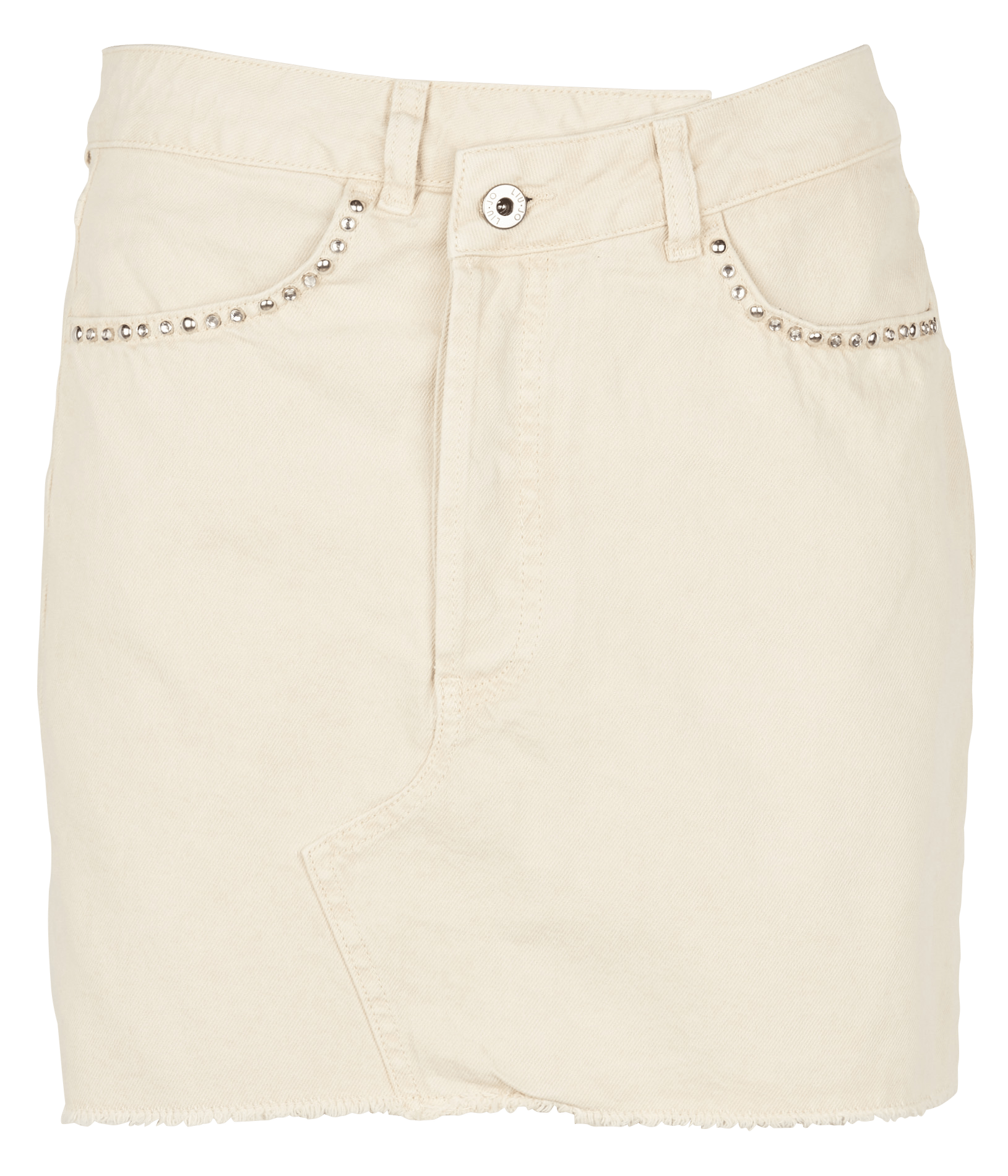 Gonna In Jeans Con Borchie Ivoire Liu Jo - Donna | Place des Tendances