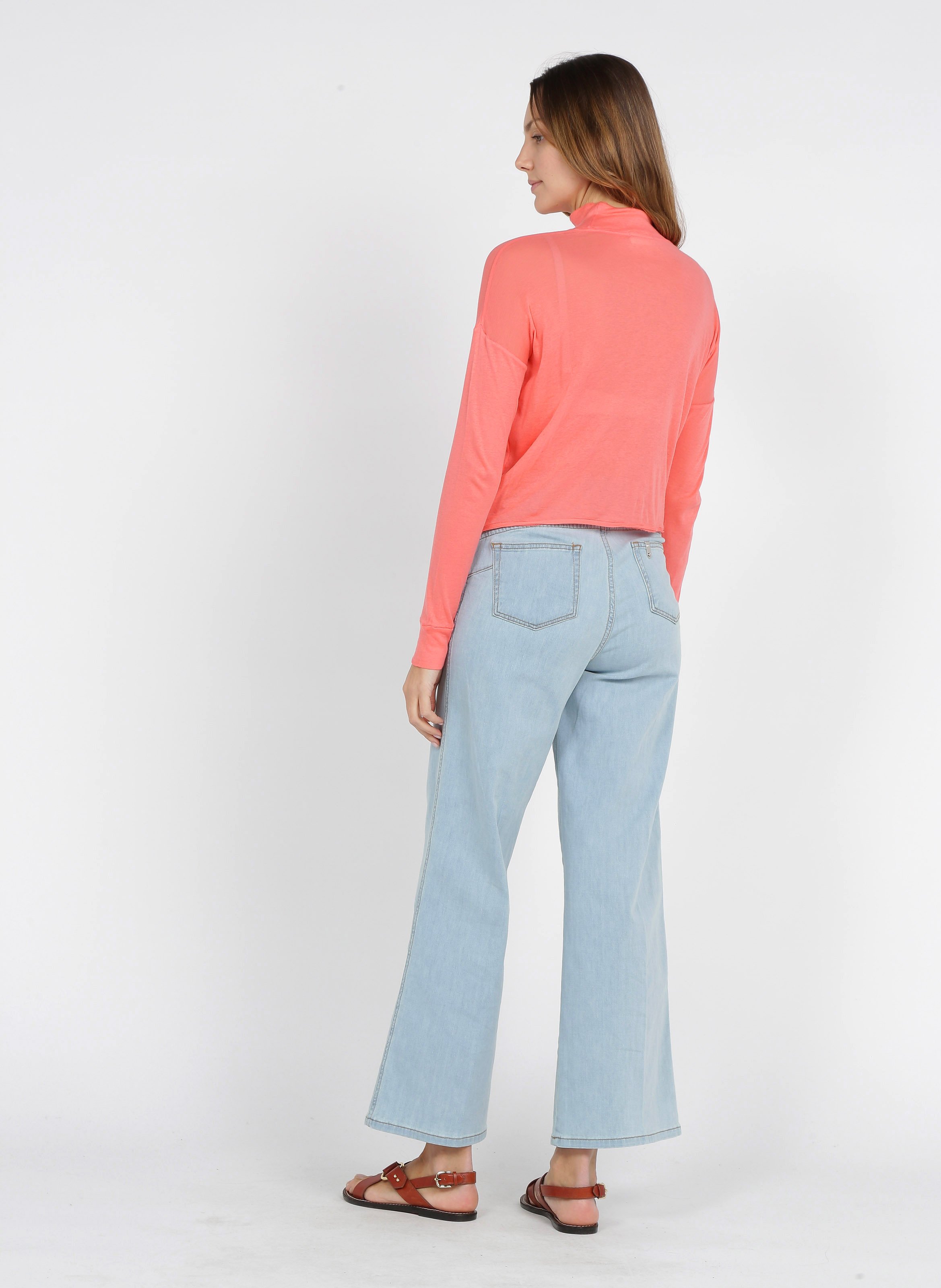 Jeans Larghi A Vita Alta Den.blue Stbl Jewel Liu Jo - Donna | Place des  Tendances