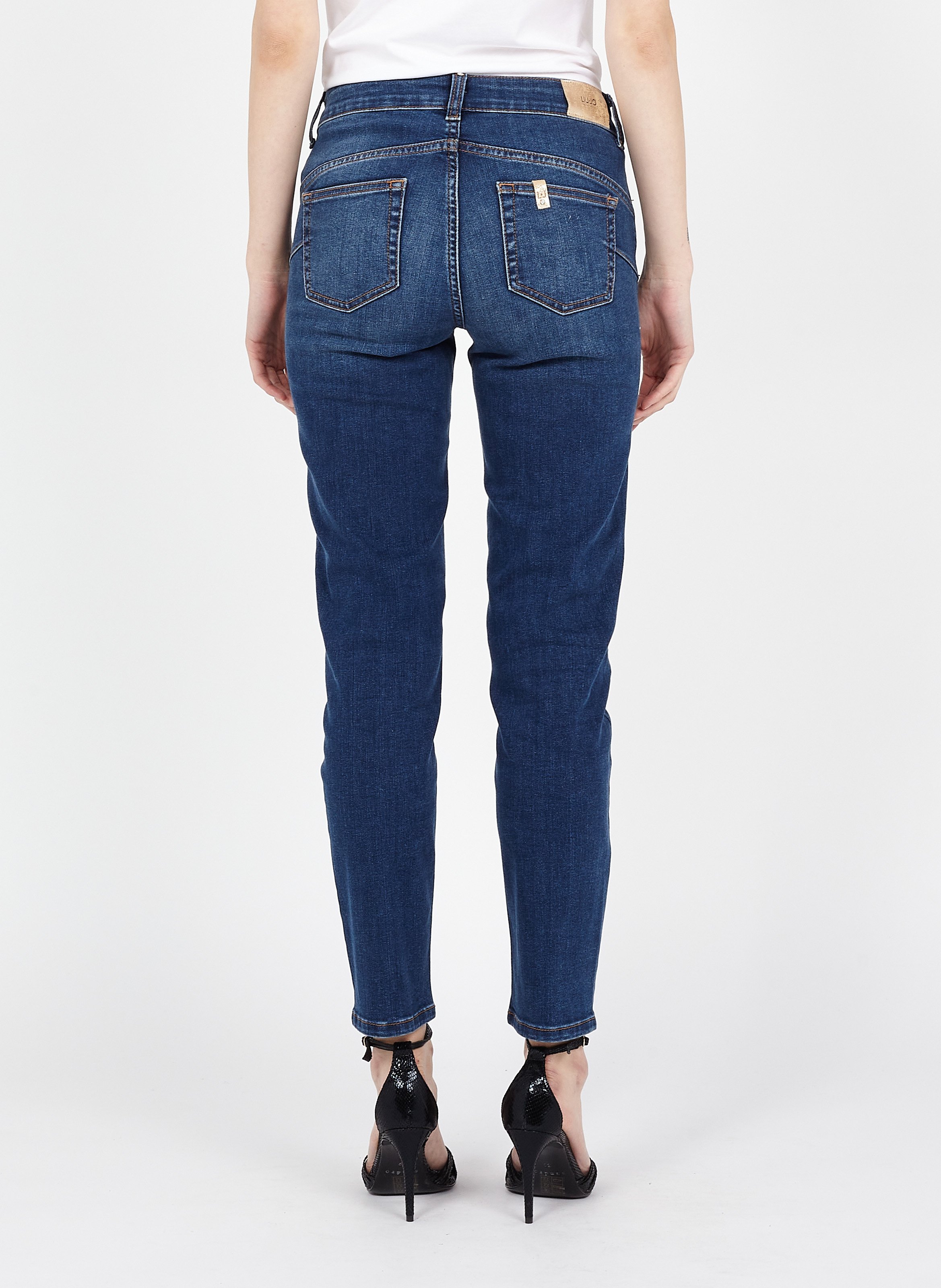Jeans Slim Fit 7/8 Den.blue Explosion W Liu Jo - Donna | Place des Tendances