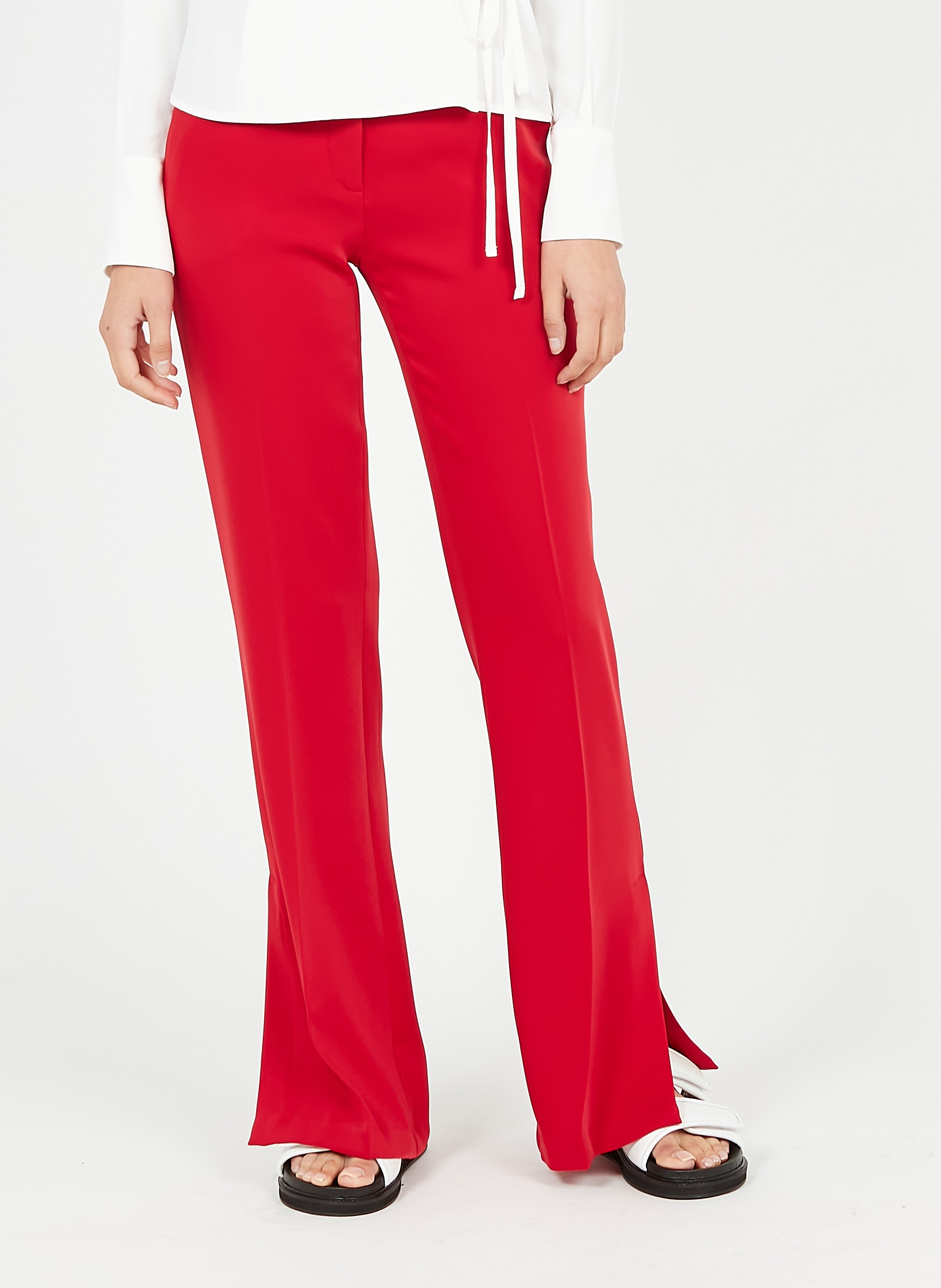 Pantaloni Dritti Rosso Scarlatto Liu Jo - Donna | Place des Tendances