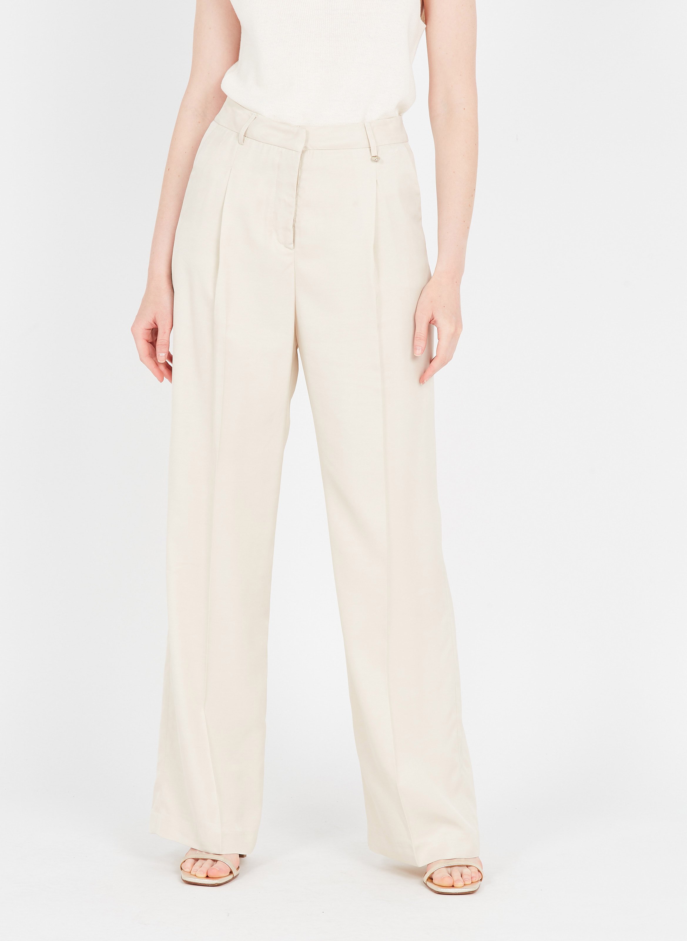 Pantaloni Palazzo In Viscosa Duna Liu Jo - Donna | Place des Tendances