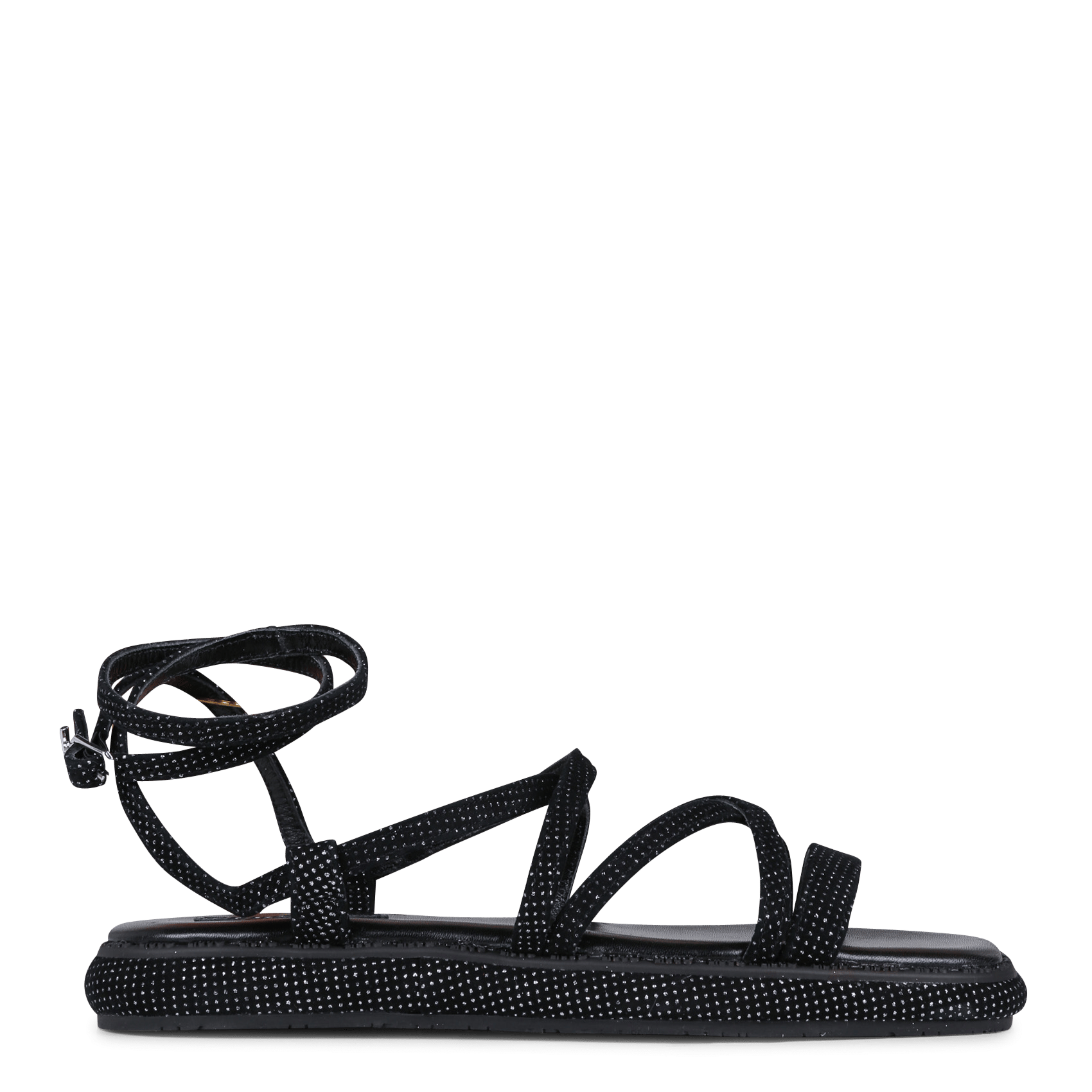 Sandali Con Cinturini Intrecciati Effetto Laminato Black Liu Jo - Donna |  Place des Tendances