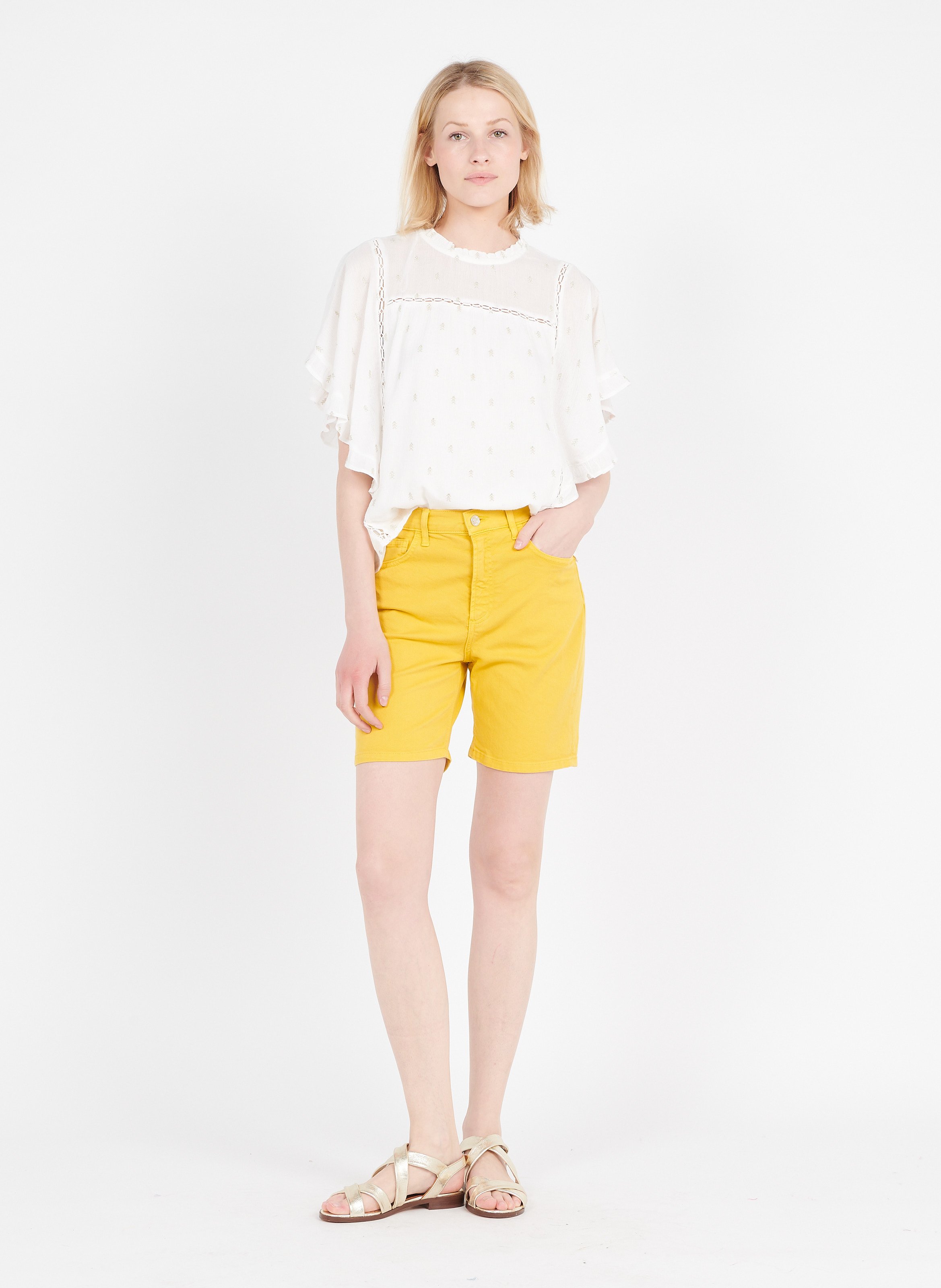 Shorts A Vita Alta Light Yellow Liu Jo - Donna | Place des Tendances