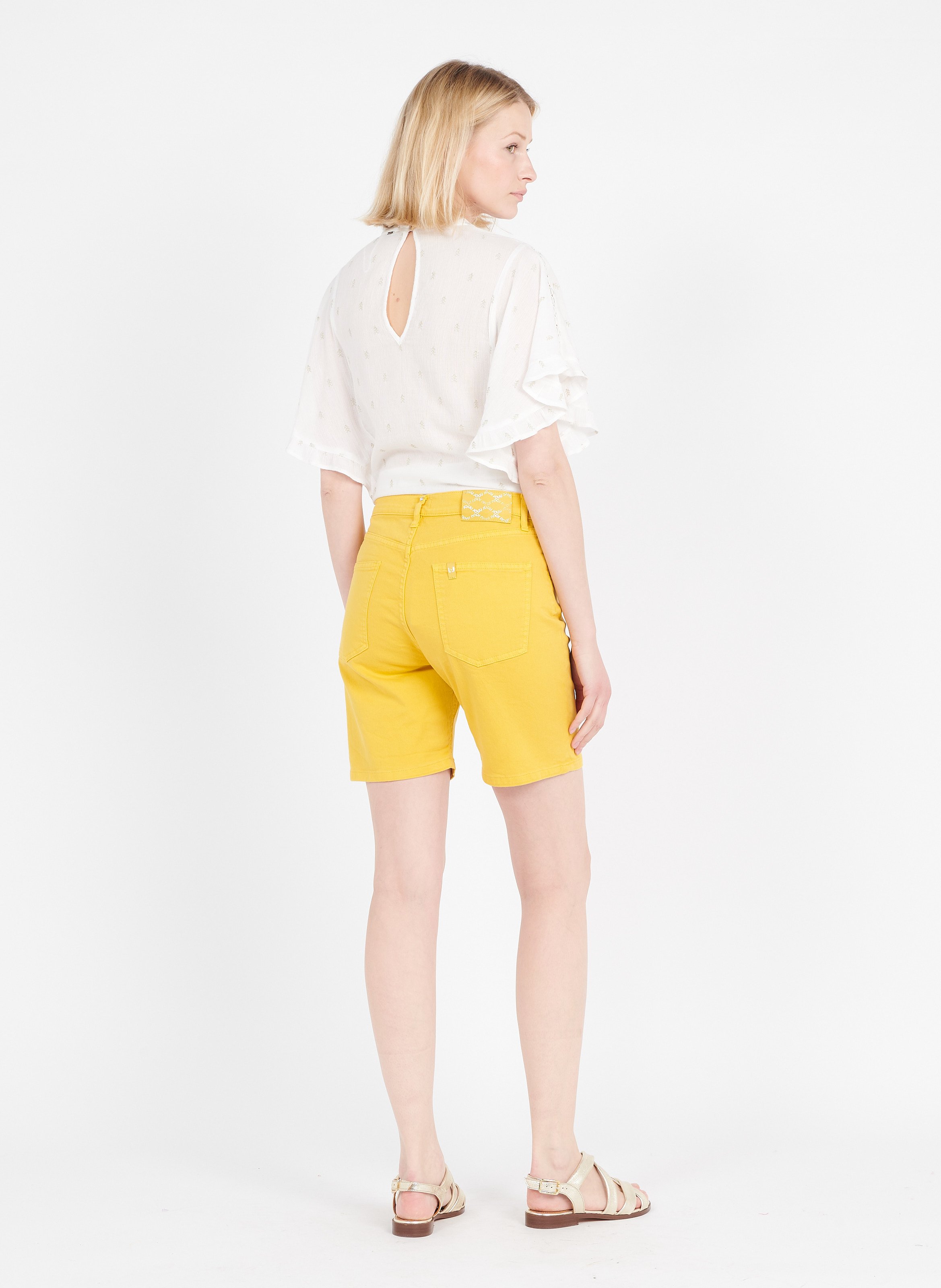 Shorts A Vita Alta Light Yellow Liu Jo - Donna | Place des Tendances