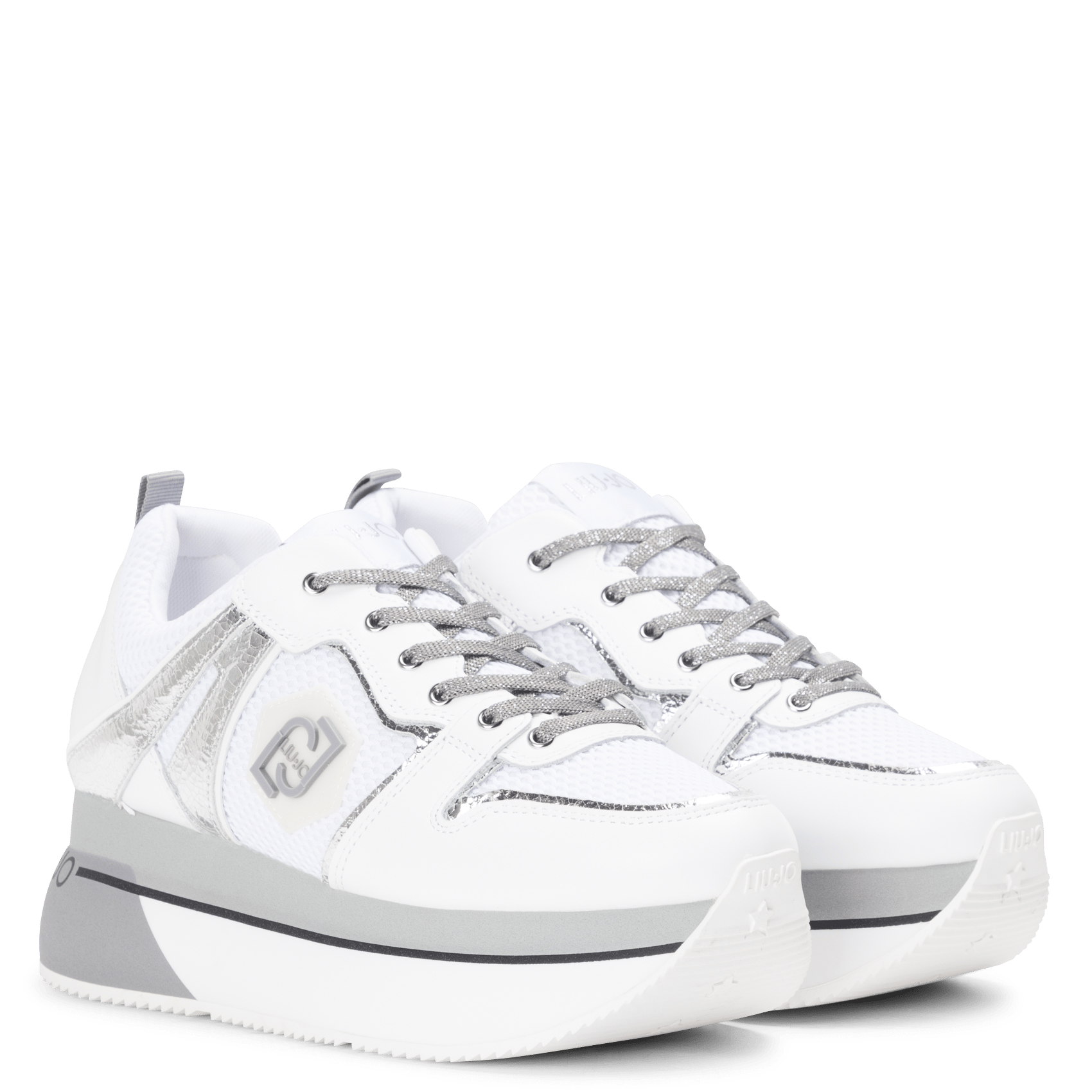 Sneakers Con Zeppa White/silver Liu Jo - Donna | Place des Tendances