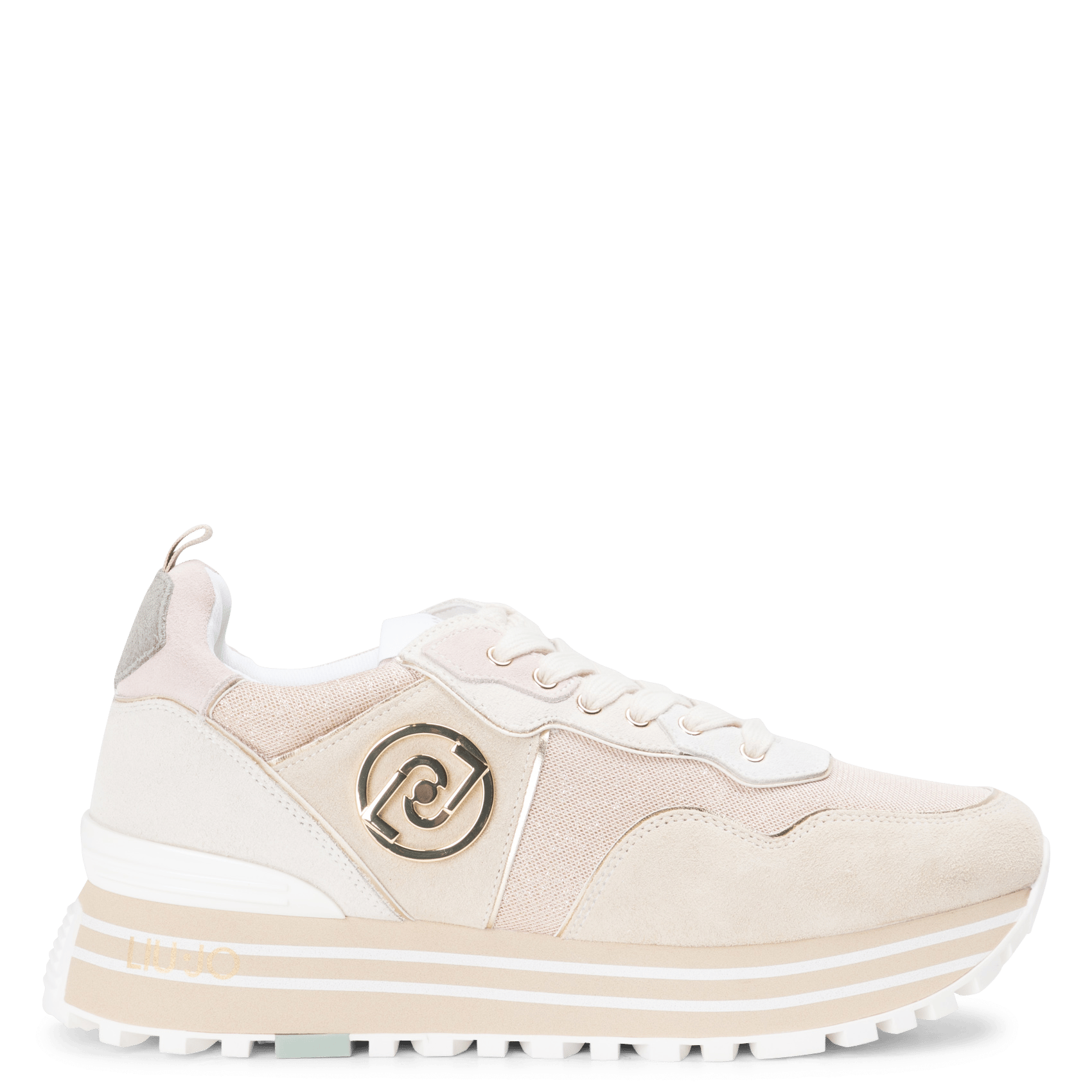 Sneakers Con Zeppa Papyrus/gold Liu Jo - Donna | Place des Tendances
