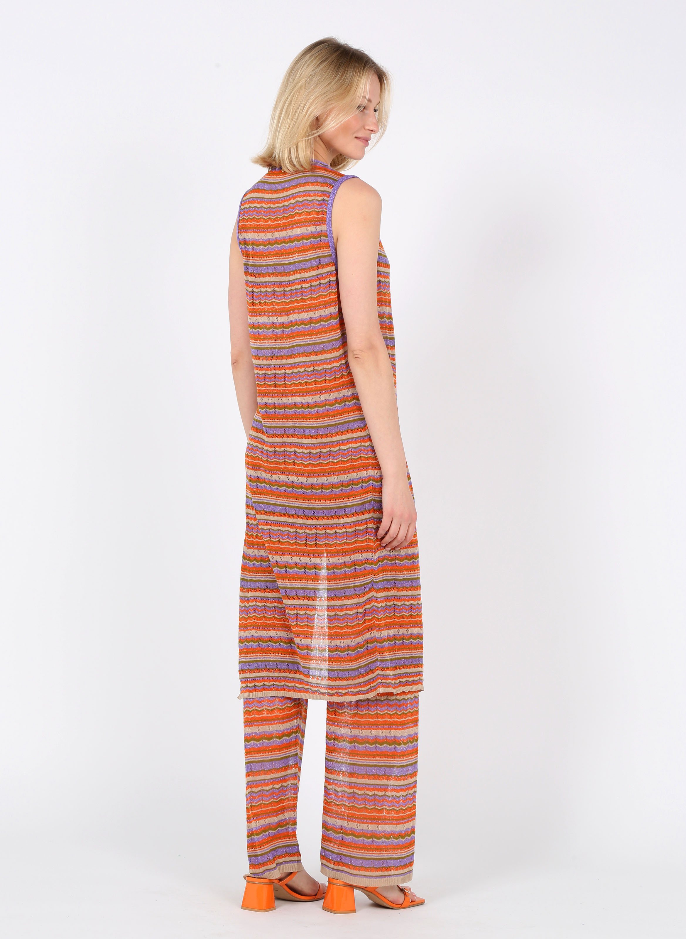 Pantaloni Larghi In Maglia Strips Fantasy Liu Jo - Donna | Place des  Tendances