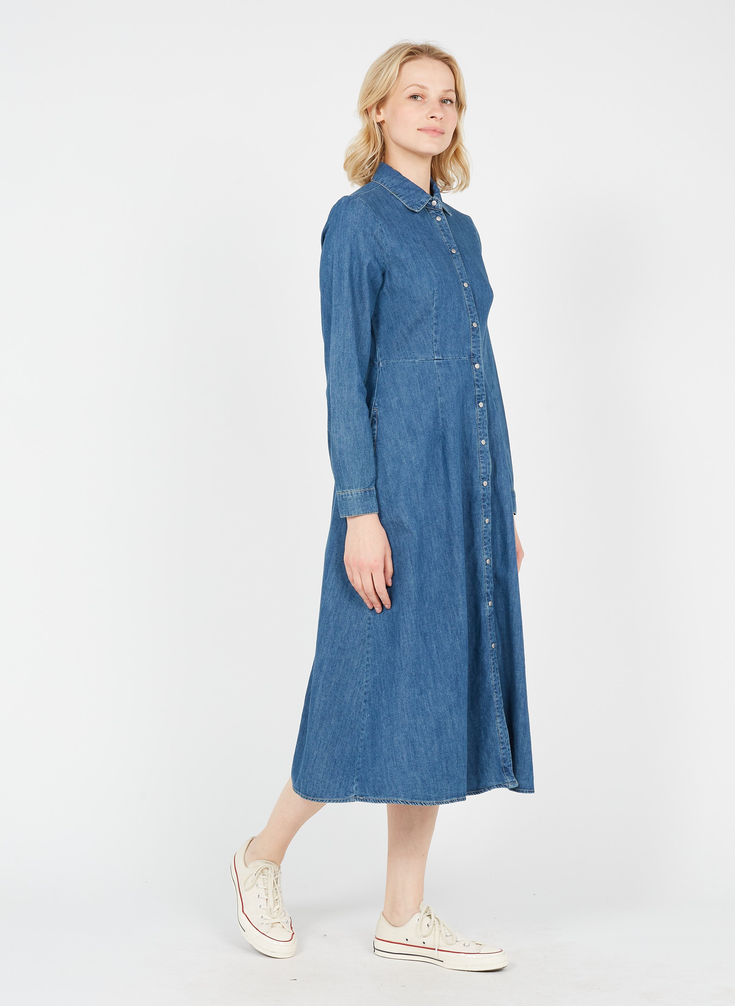 Abito Midi In Jeans Stone Used Maison 123 - Donna | Place des Tendances
