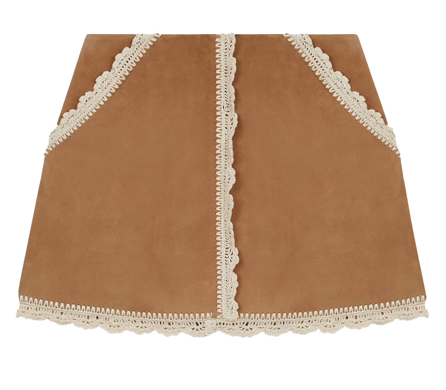 Gonna Corta In Pelle Finto Camoscio Camel Maje - Donna | Place des Tendances