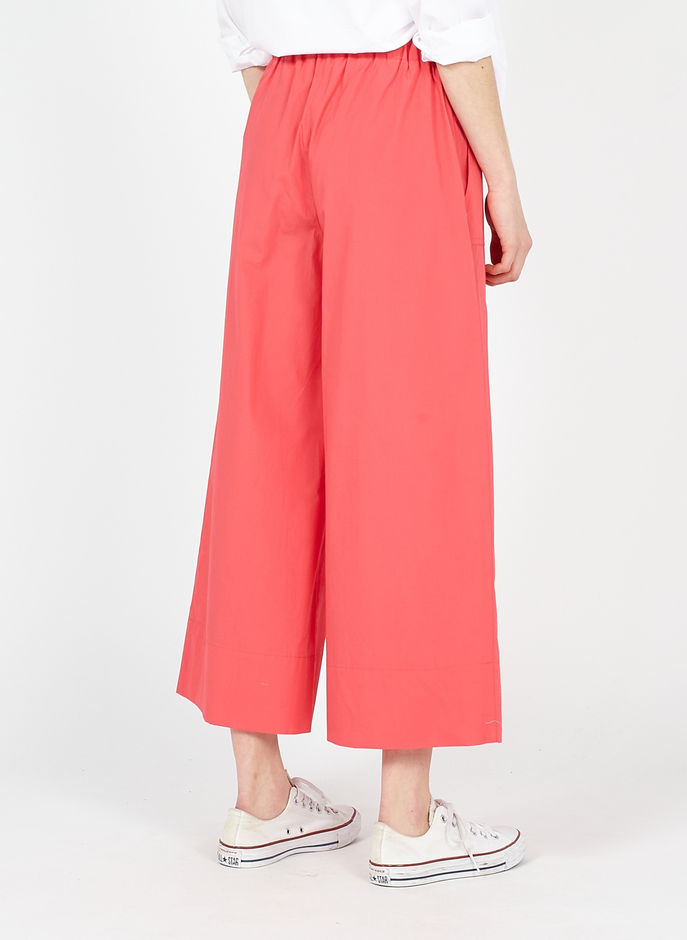 Pantaloni Larghi In Popeline Di Cotone Coral Max\u0026co. - Donna | Place des  Tendances