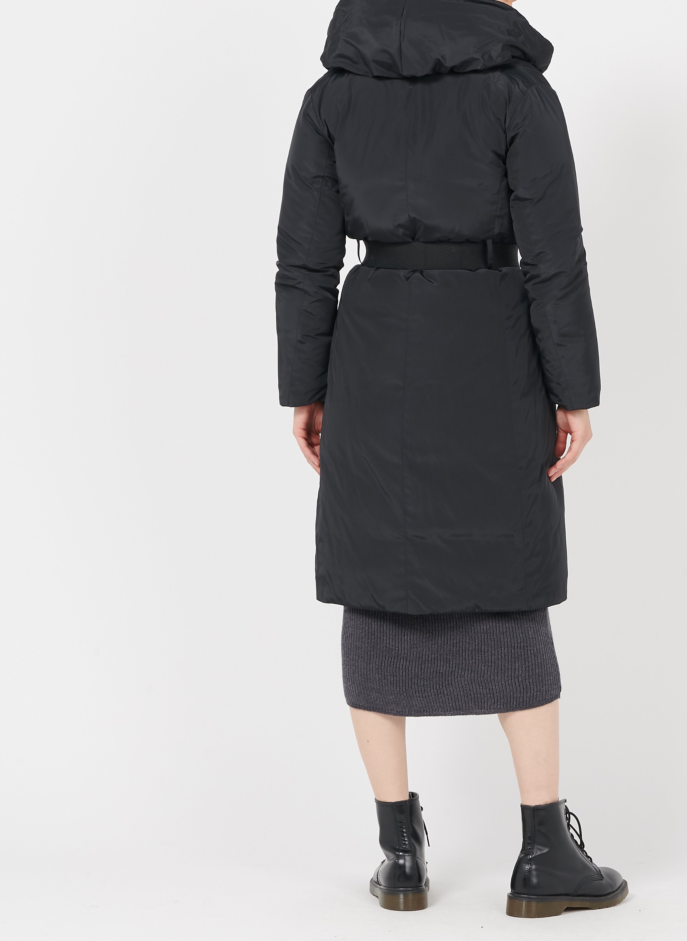 Piumino Lungo Con Cappuccio Black Max\u0026co. - Donna | Place des Tendances