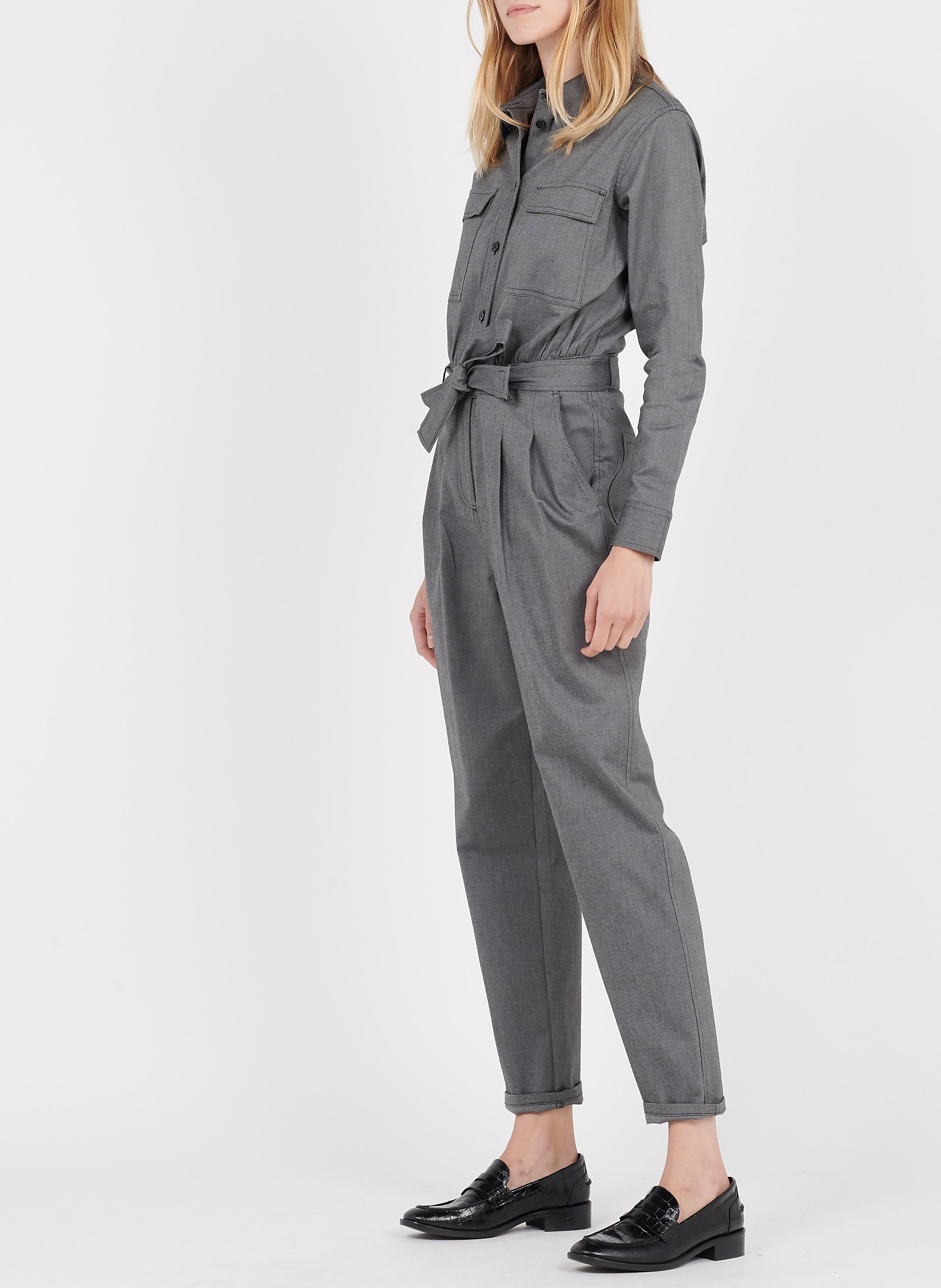 Tuta Collo Classico Con Bottoni In Misto Cotone Black Pattern Max\u0026co. -  Donna | Place des Tendances