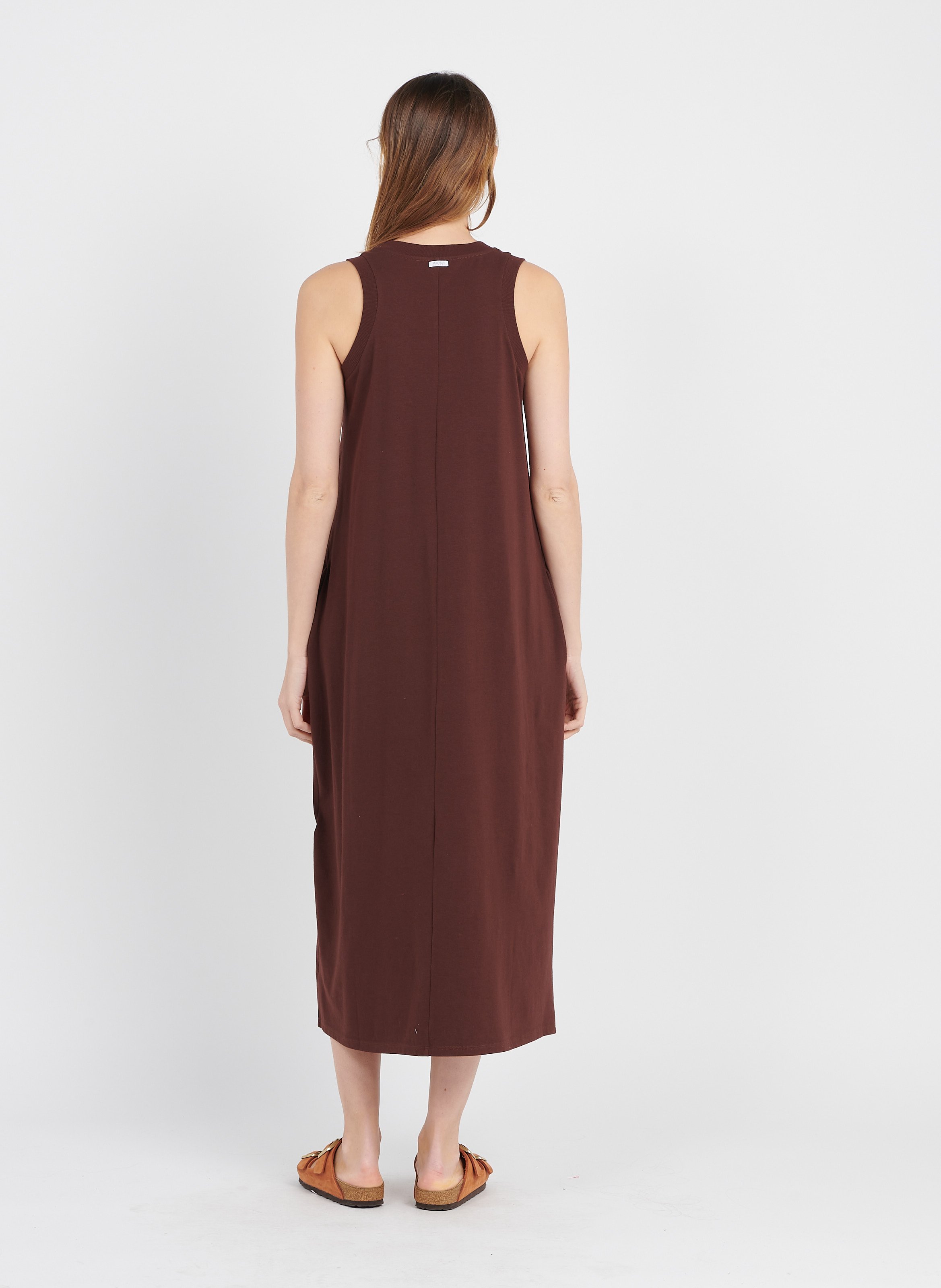 Abito Midi Con Scollo A V In Jersey Cacao Max Mara Leisure - Donna | Place  des Tendances