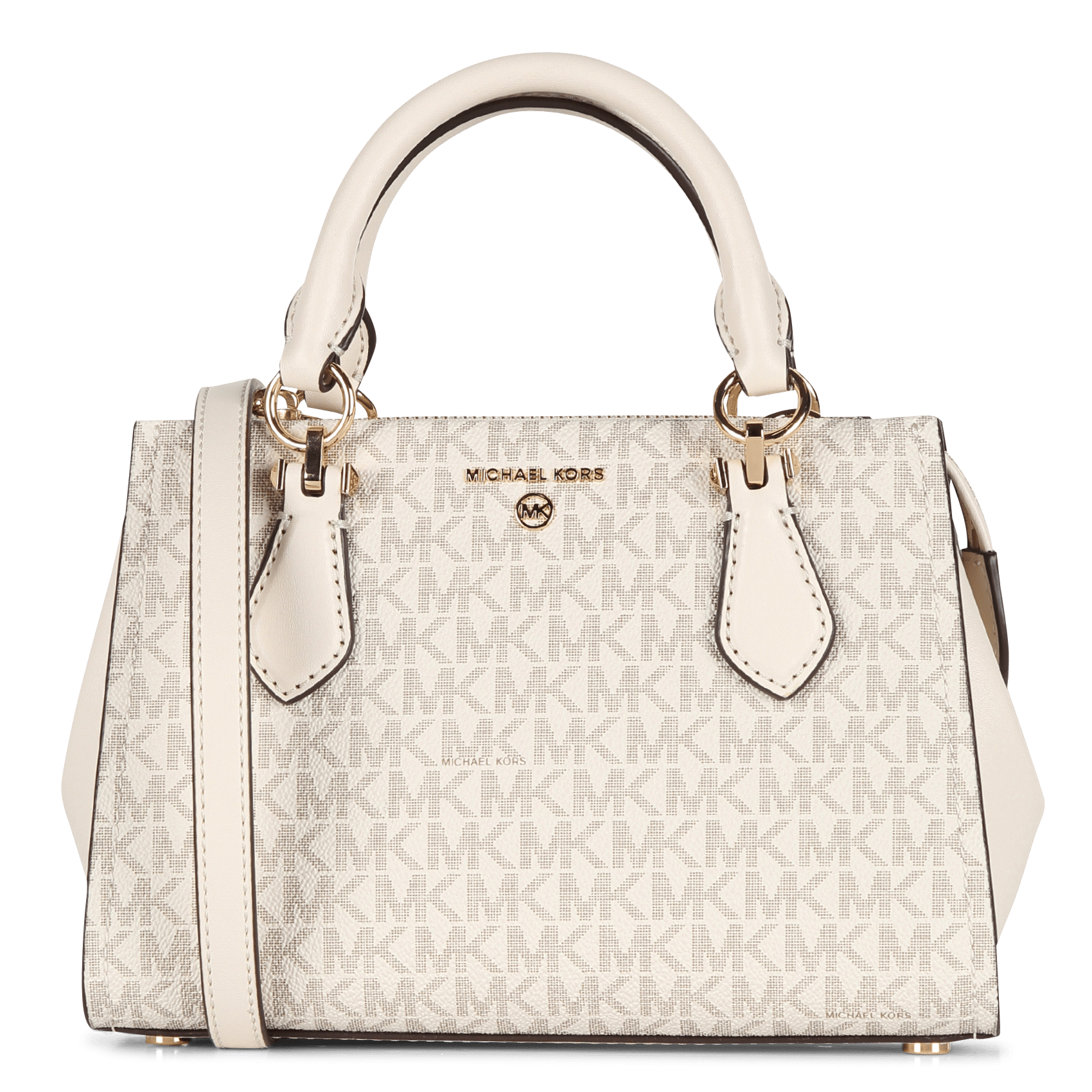 Donna Michael Kors Borsa a mano Mercer Gallery piccola con logo  Vaniglia/Ghianda | Mini bag – Andrea Agresti