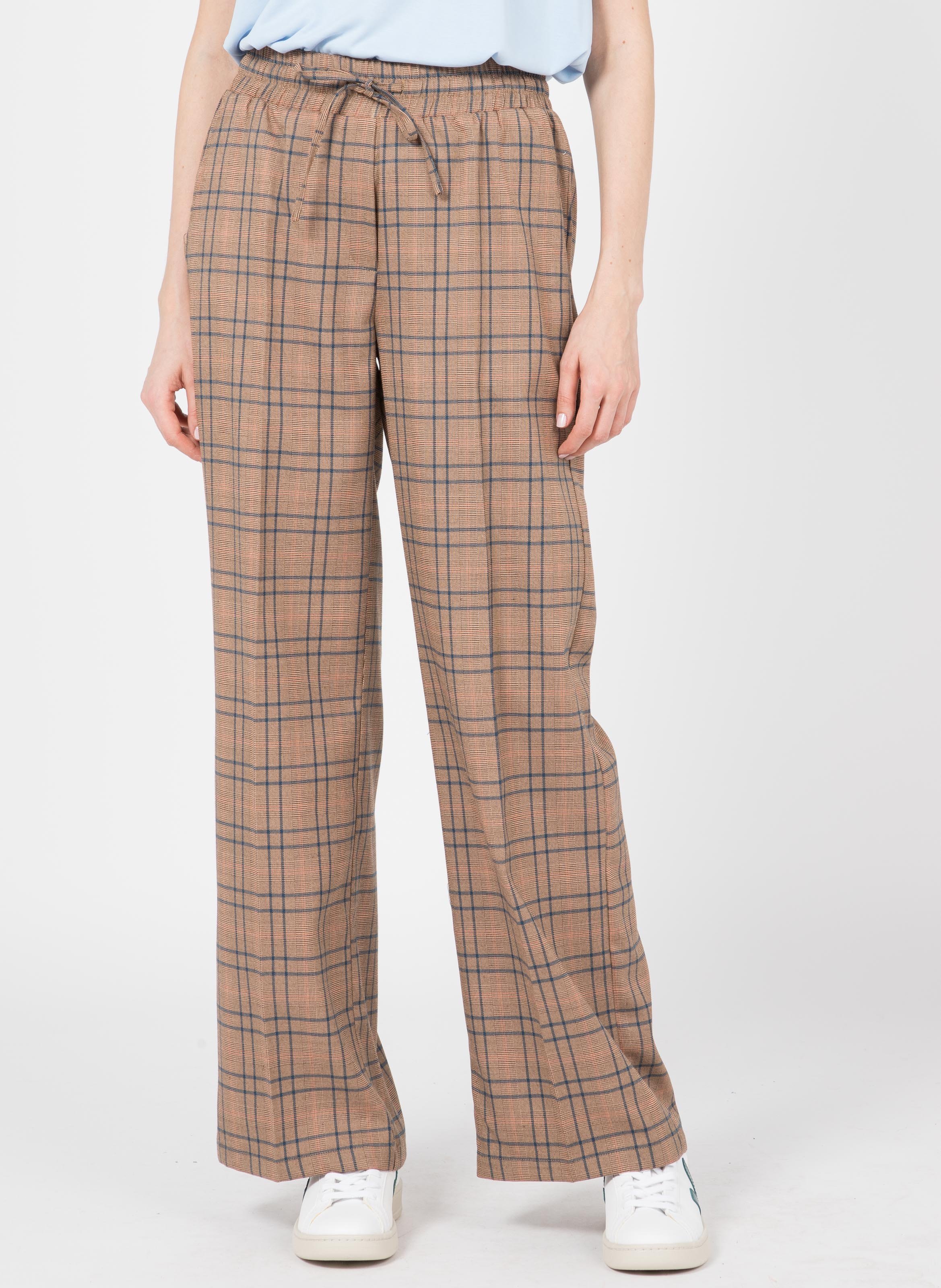 Pantaloni Larghi A Quadri Tigers Eye Minimum - Donna | Place des Tendances